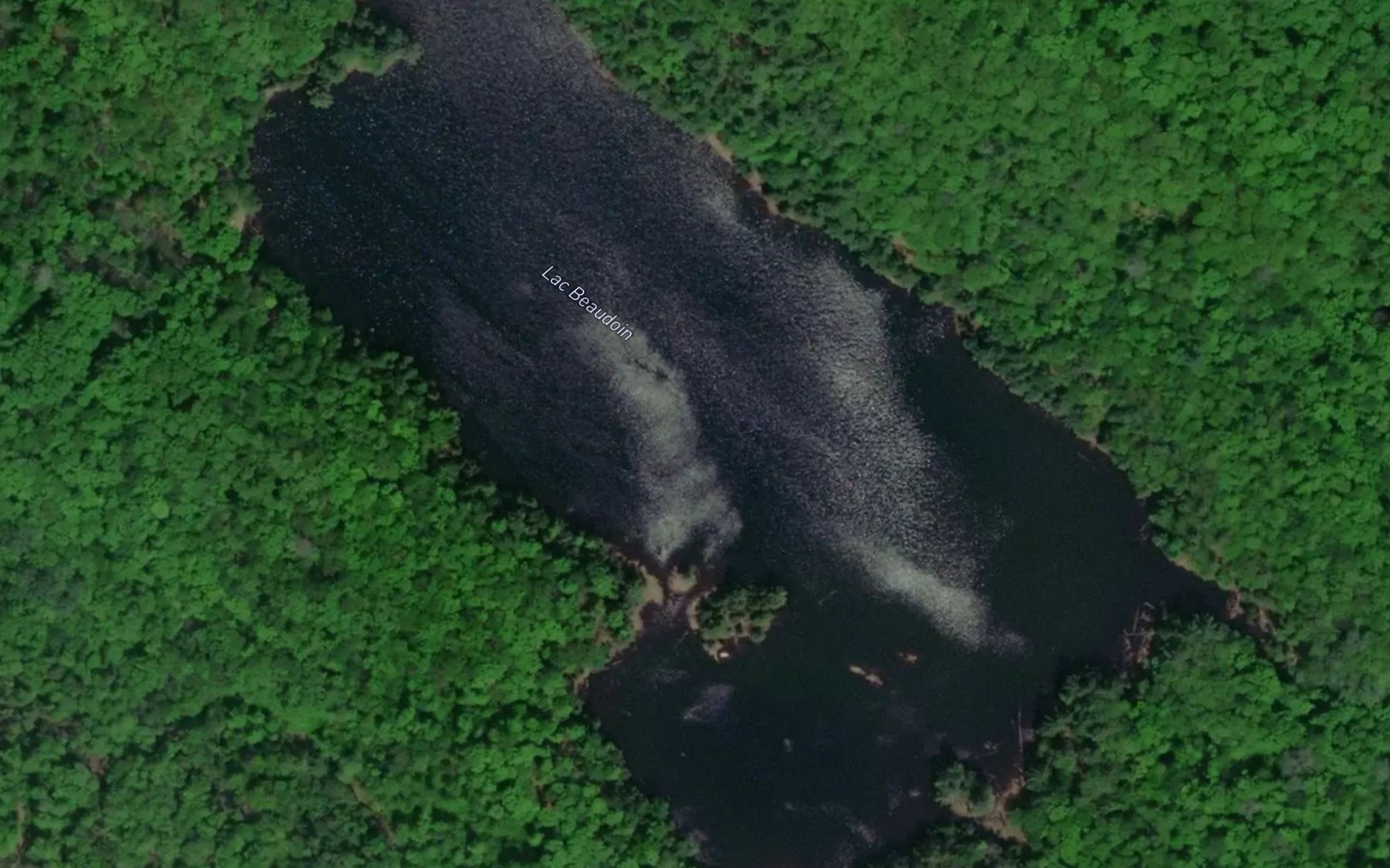 Satellite map of the Lac Beaudoin