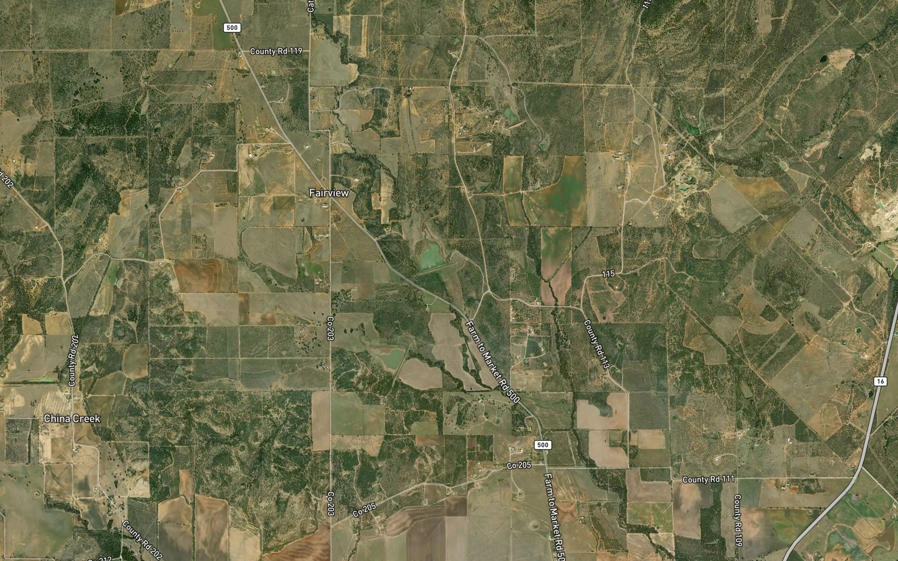 Satellite map of the Soil Conservation Service Site 11 Reservoir