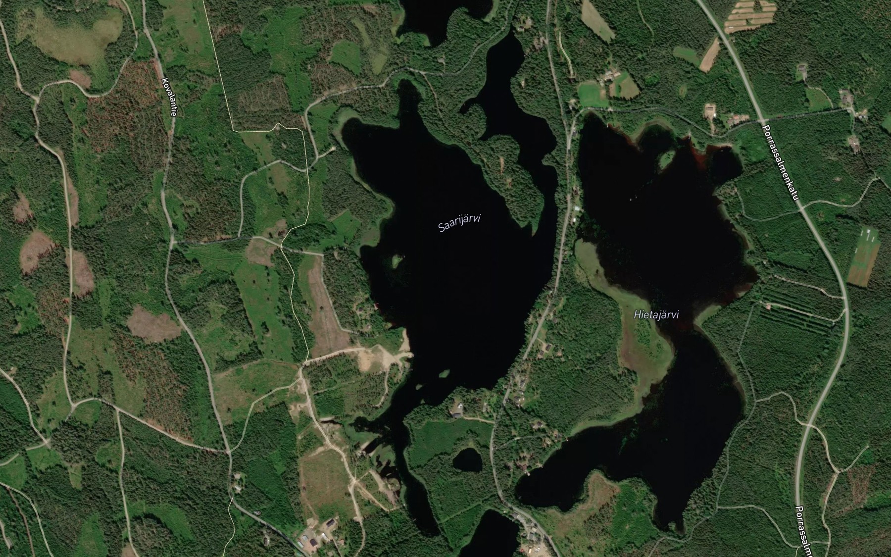 Satellite map of the Saarijarvi