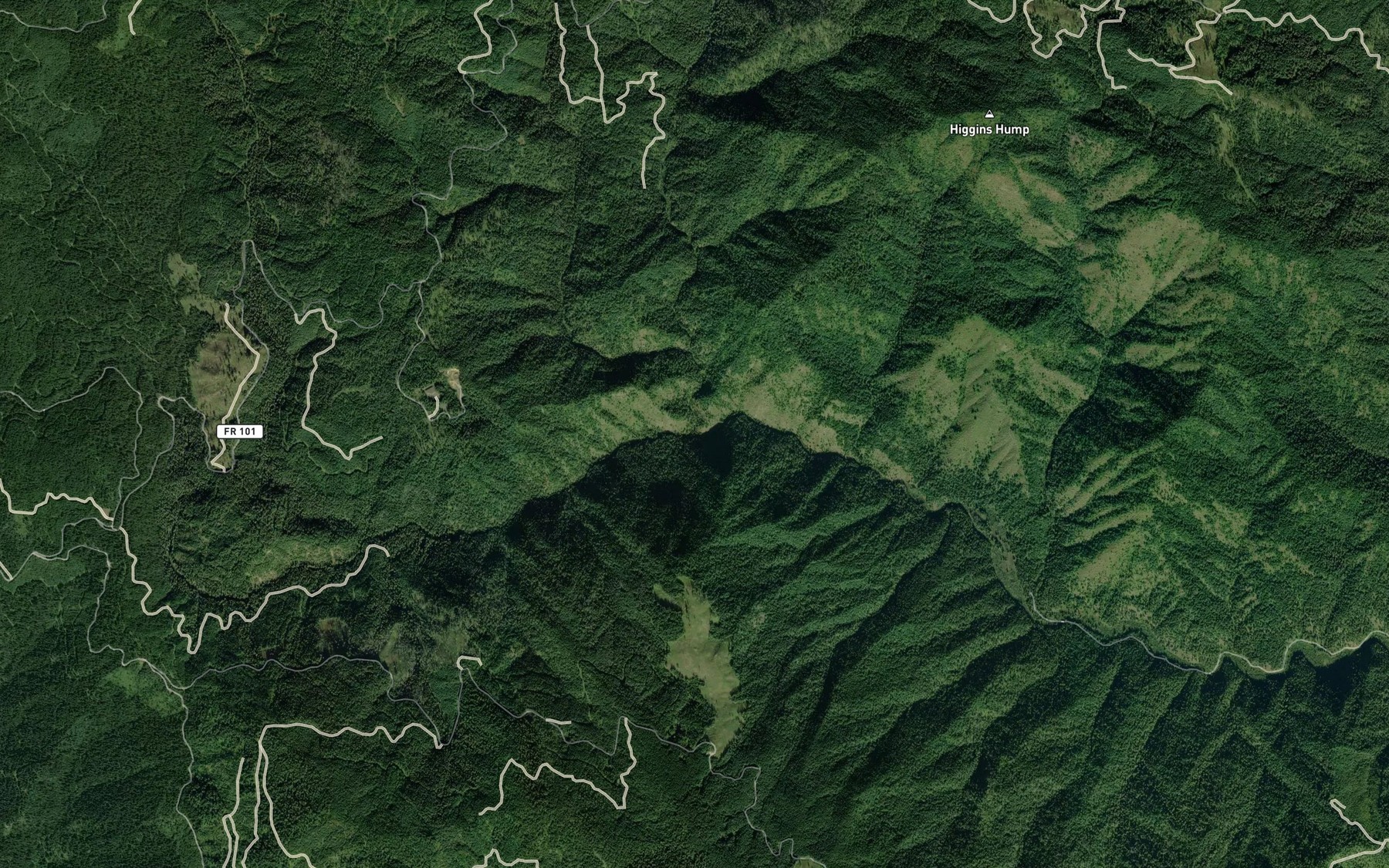 Satellite map of the Walde Creek