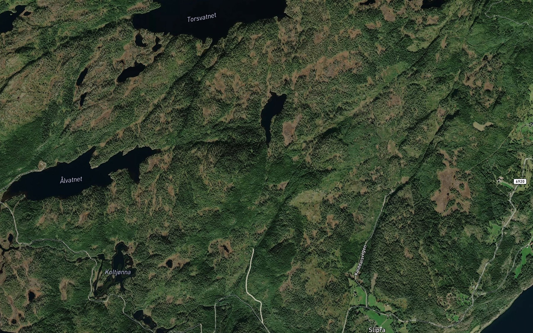 Satellite map of the Svartbekken