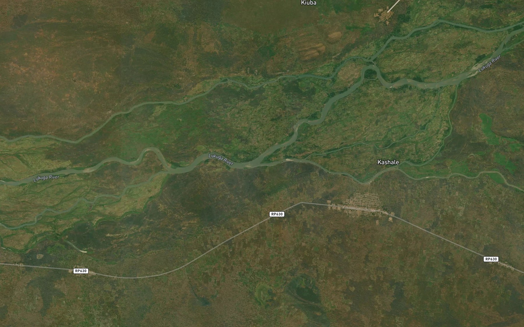 Satellite map of the Luizi