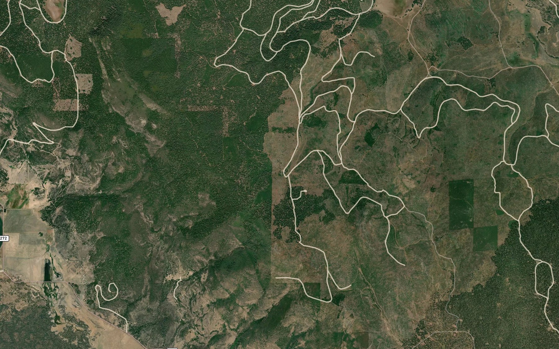 Satellite map of the Pete Spring