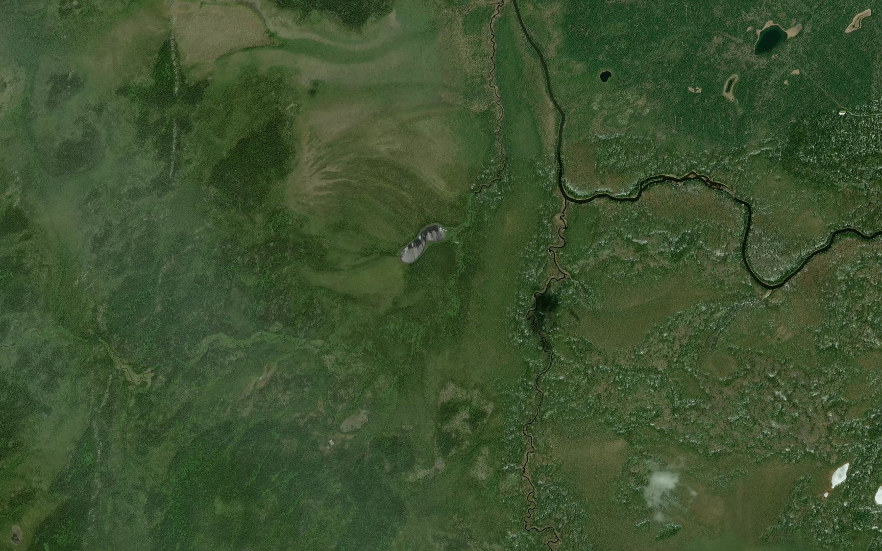 Satellite map of the Wilgar Creek