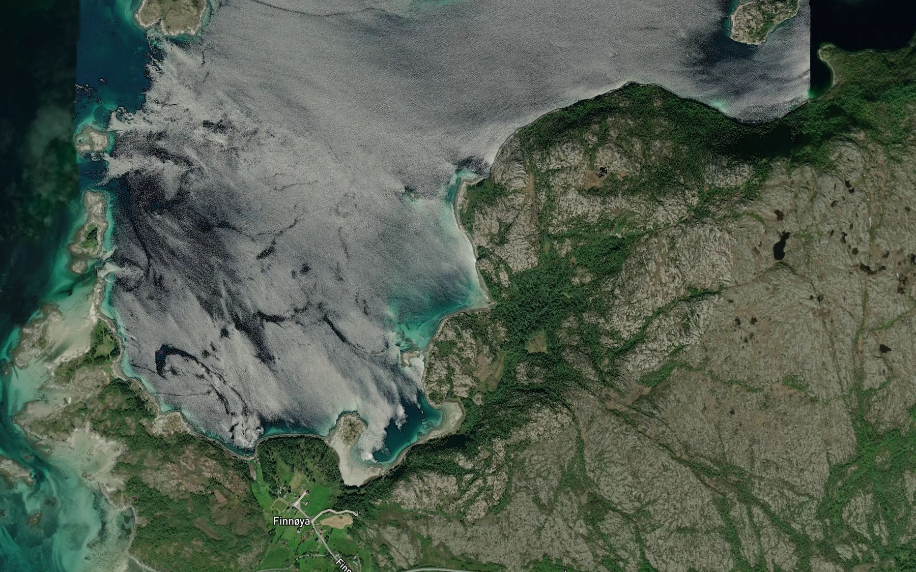 Satellite map of the Storvika
