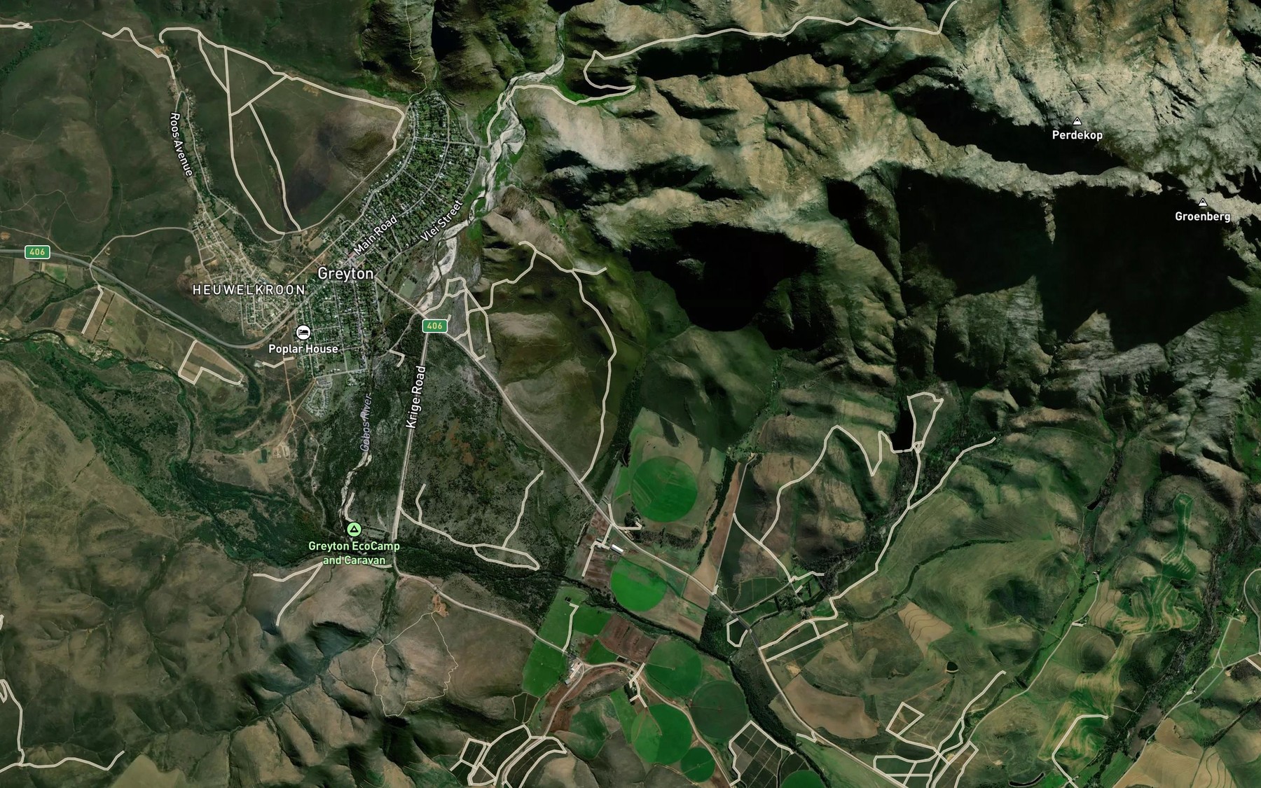 Satellite map of the Gifkloof