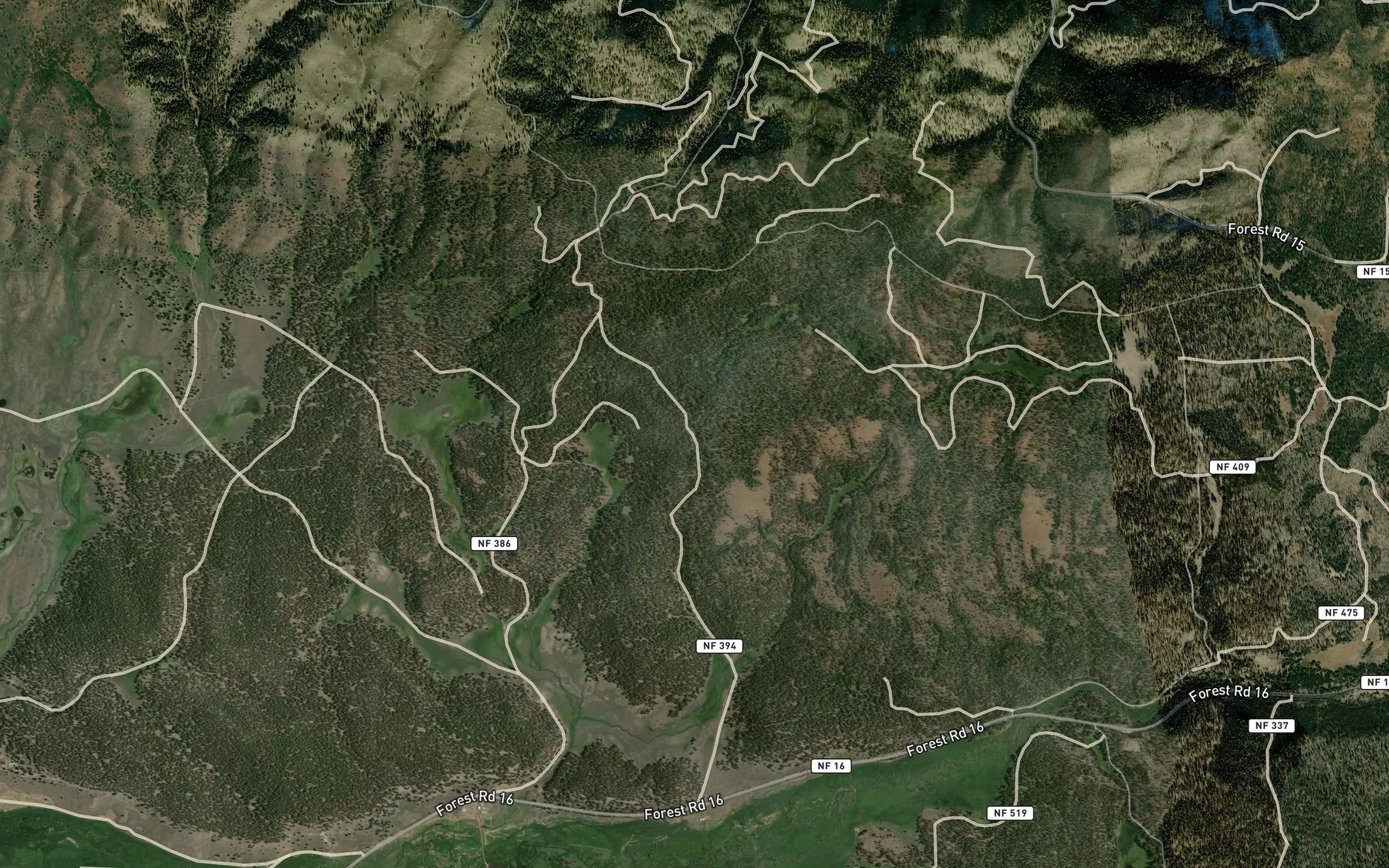 Satellite map of the Rock Spring
