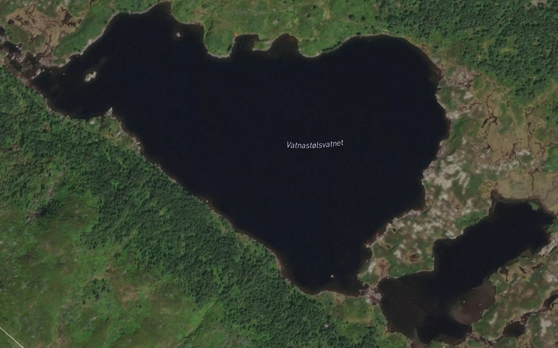 Satellite map of the Vatnastolsvatnet
