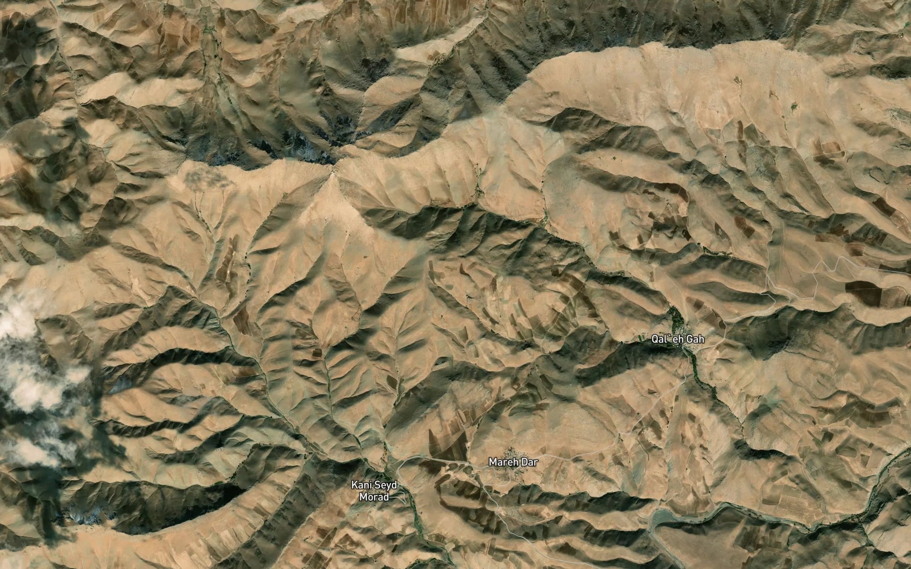 Satellite map of the Cheshmeh-ye Kani Shekar Ab