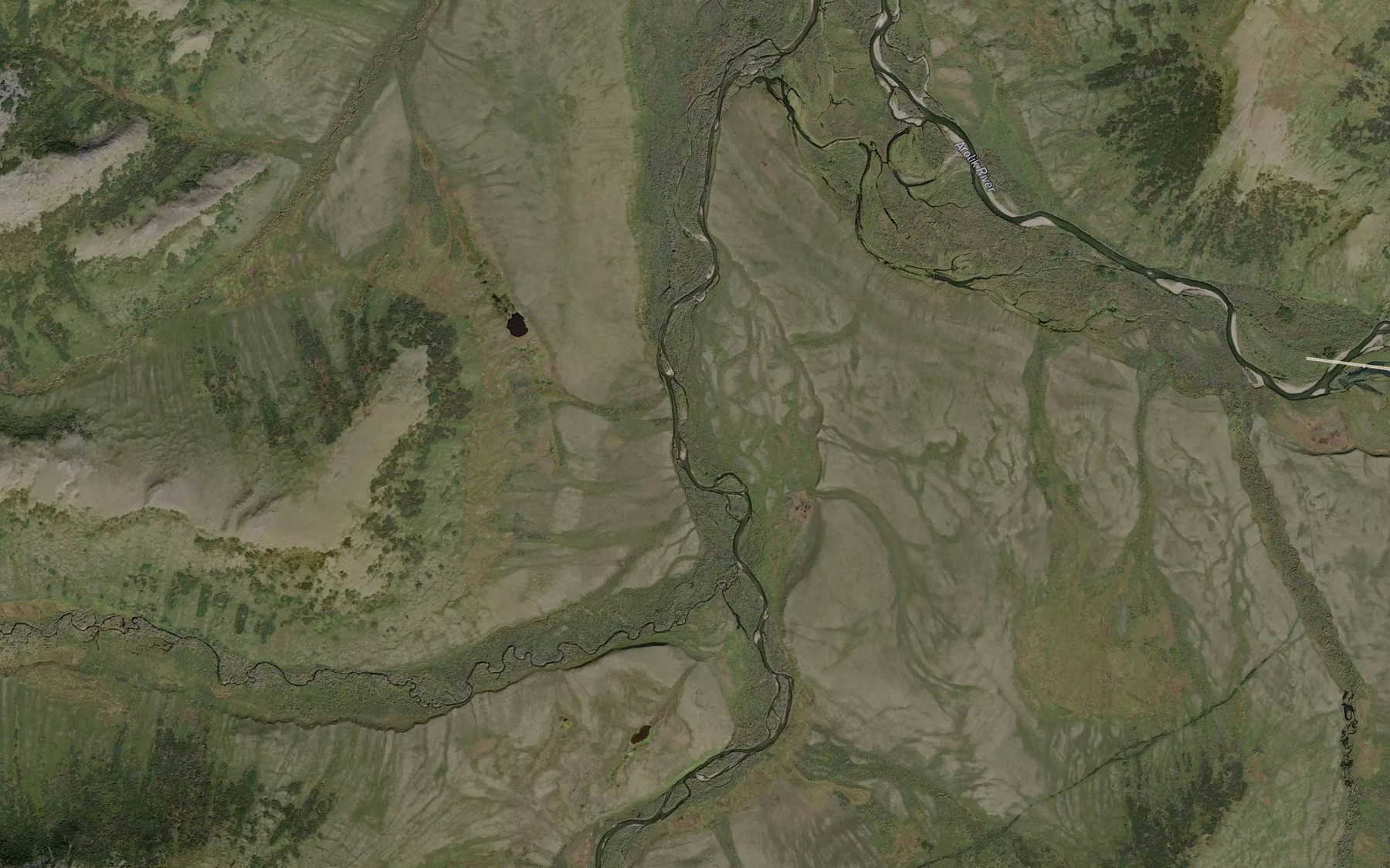 Satellite map of the Canyon Creek