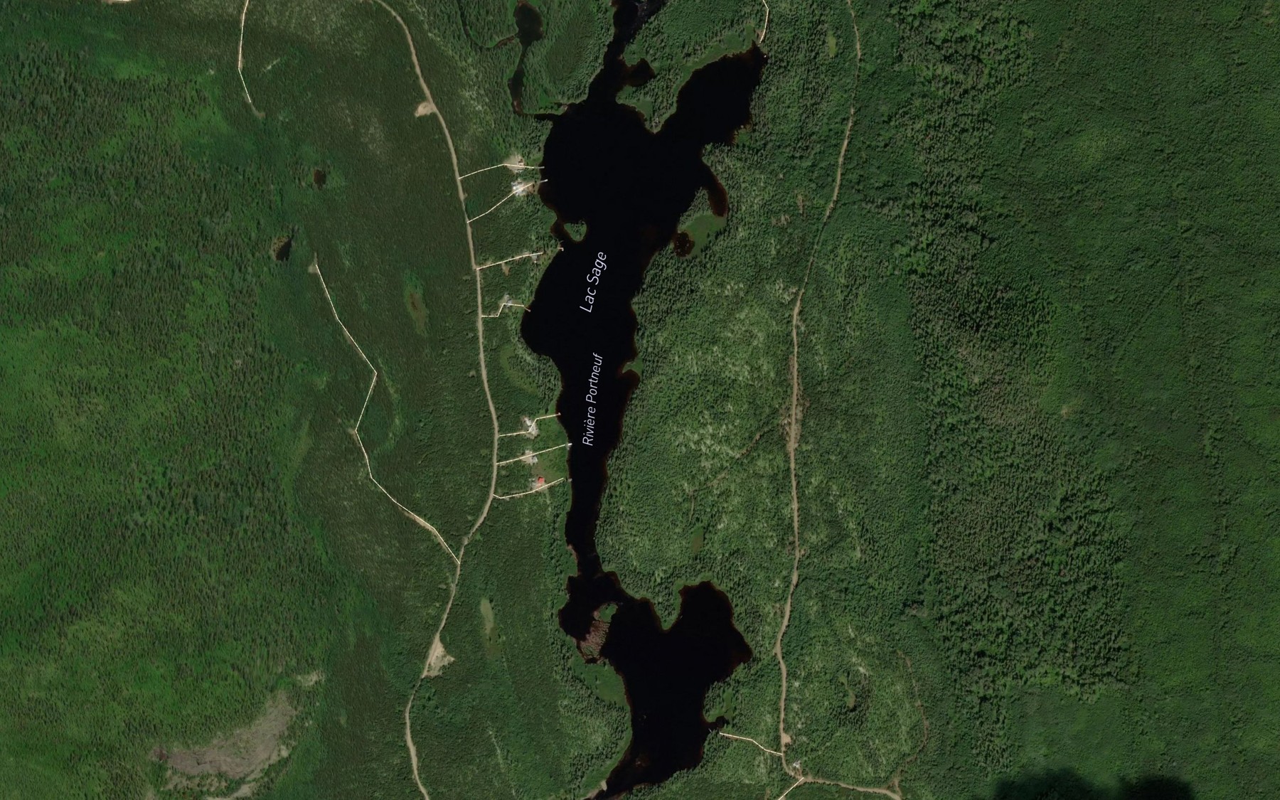 Satellite map of the Lac Sage