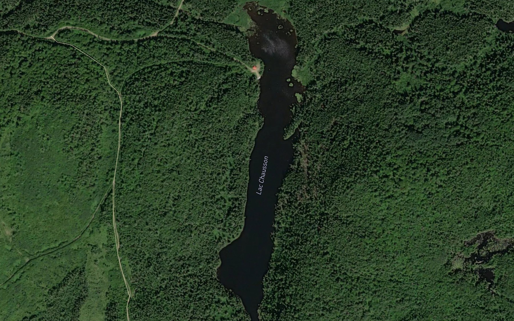 Satellite map of the Lac Chausson