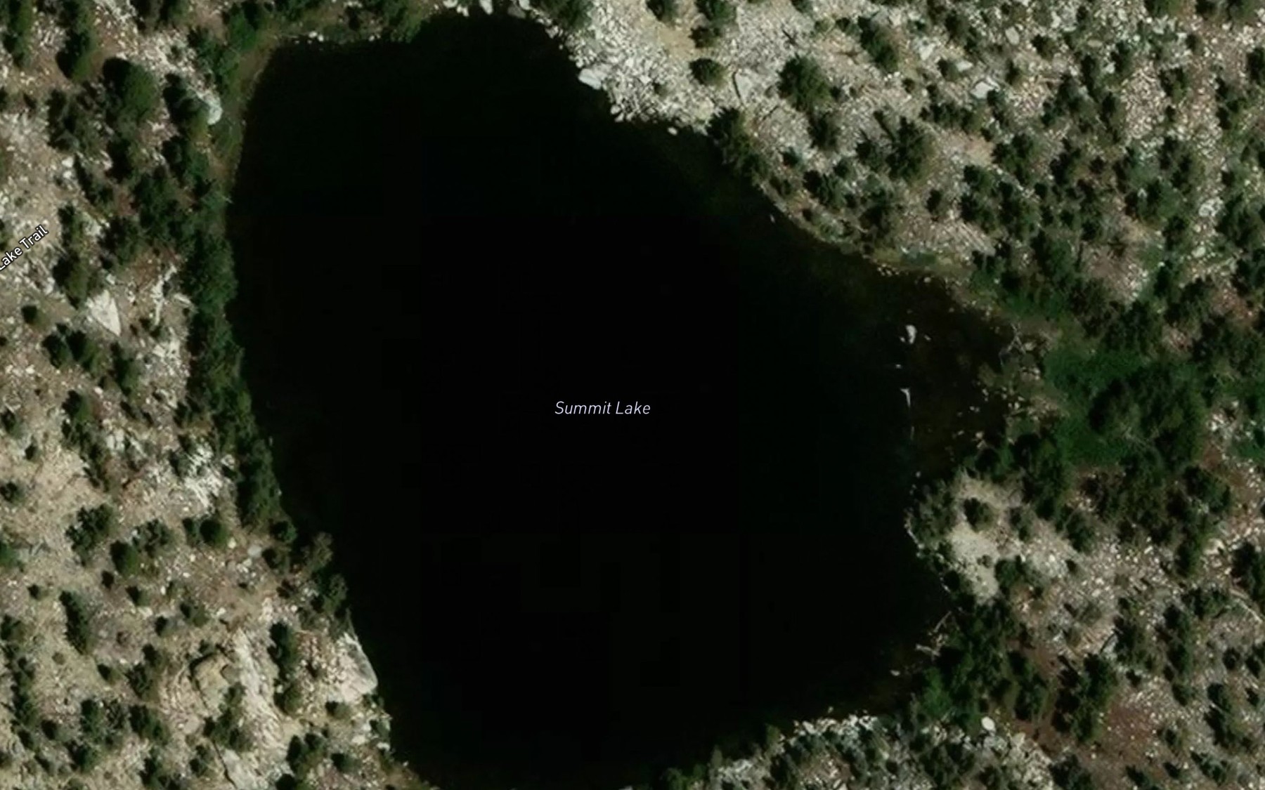 Satellite map of the Summit Lake