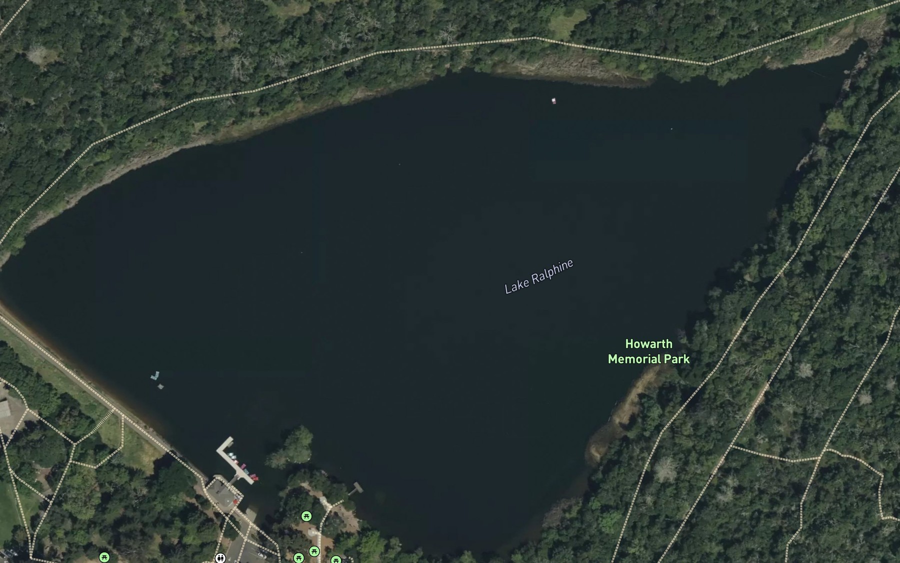 Satellite map of the Lake Ralphine