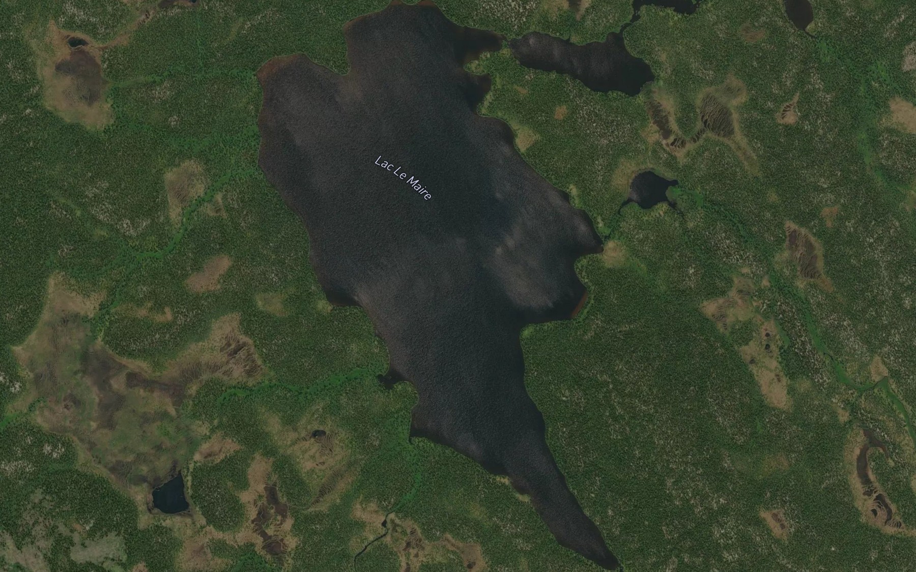 Satellite map of the Lac Le Maire