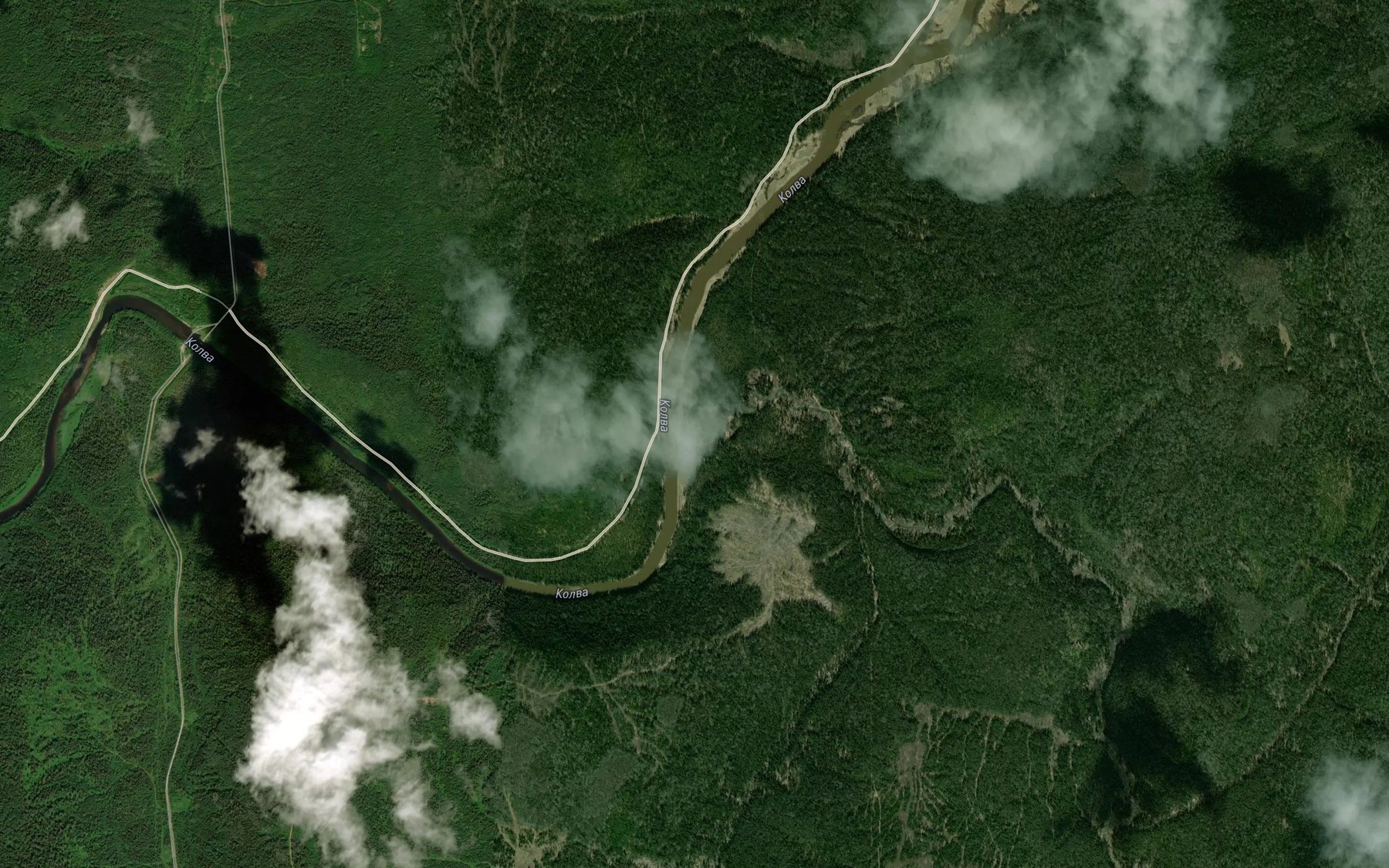 Satellite map of the Sur'ya