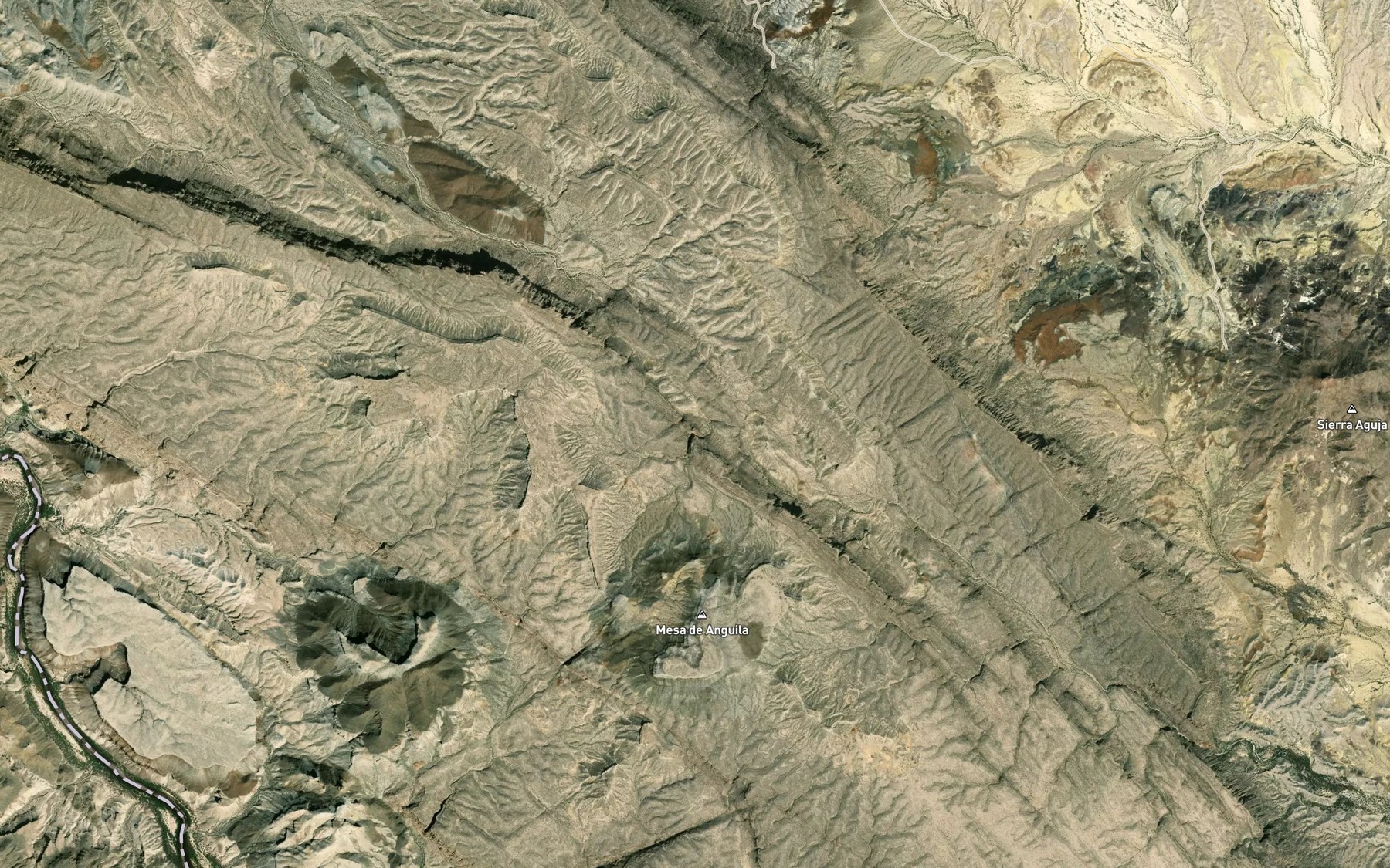 Satellite map of the Tinaja Lujan