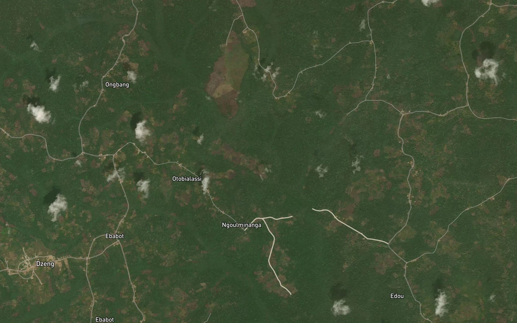 Satellite map of the Afamba
