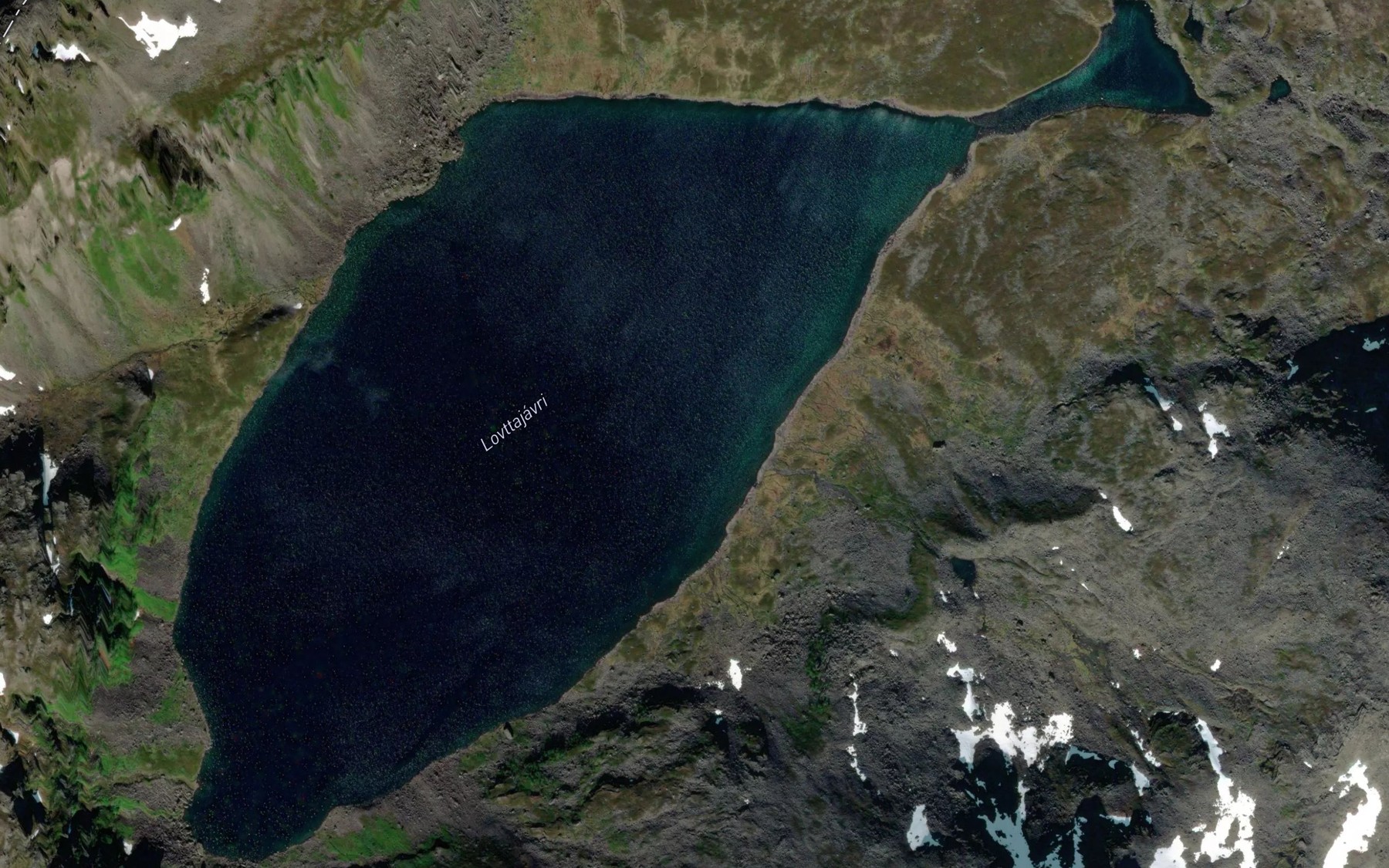 Satellite map of the Lovtajavri