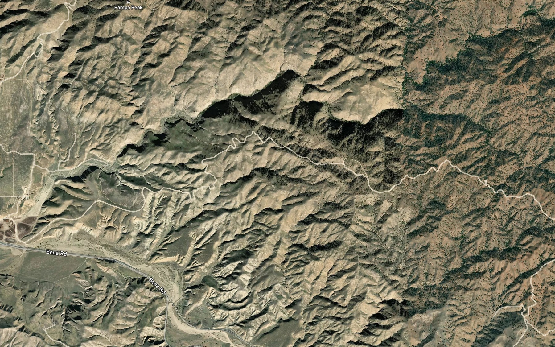 Satellite map of the Rattlesnake Spring