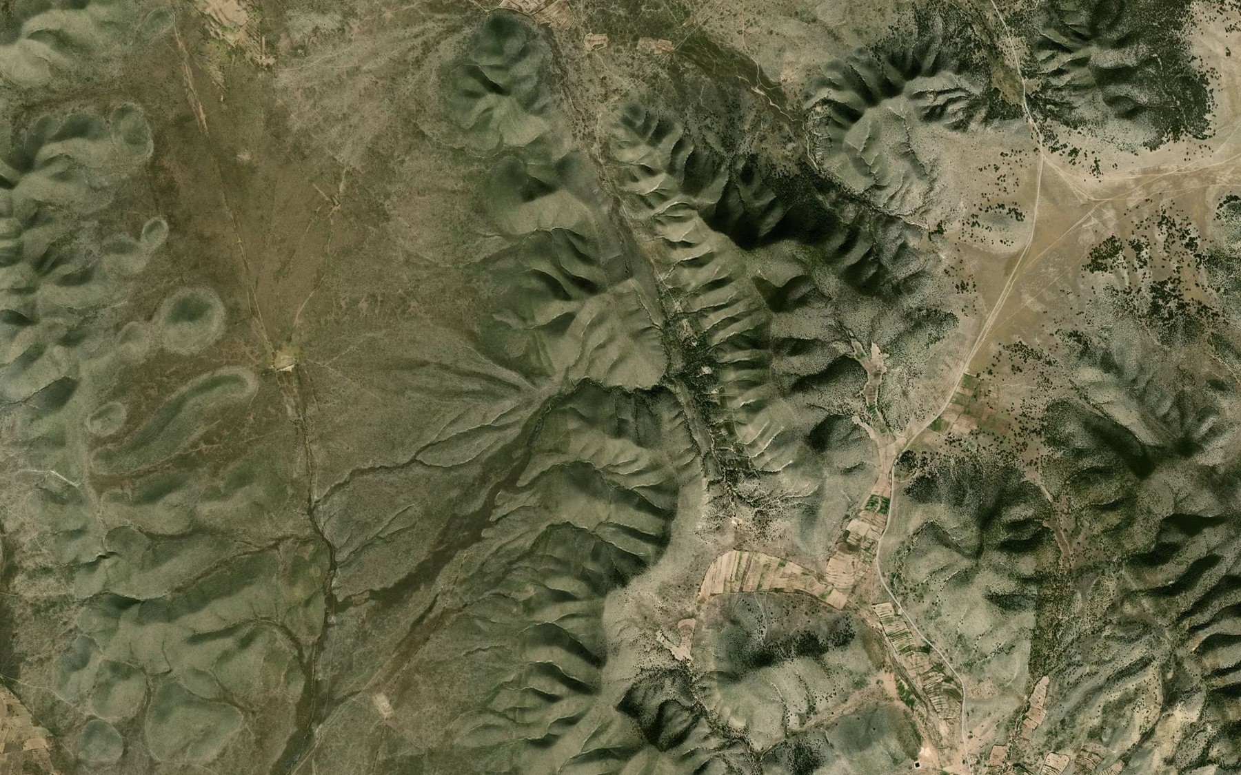 Satellite map of the Canada El Jabali