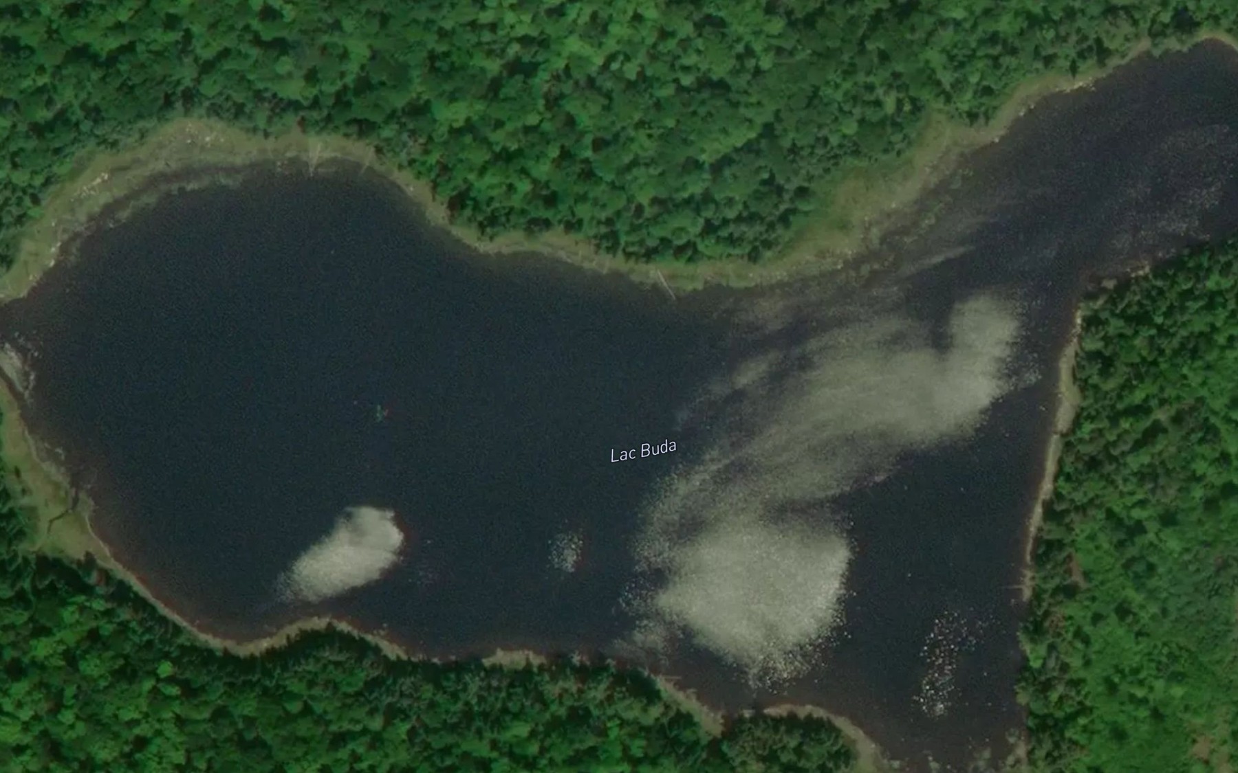 Satellite map of the Lac Buda