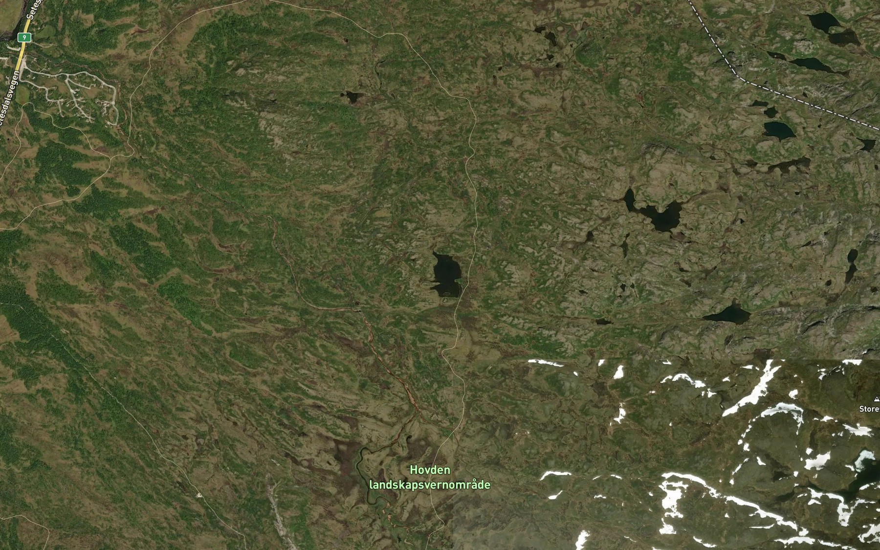 Satellite map of the Olavsstogtjonni