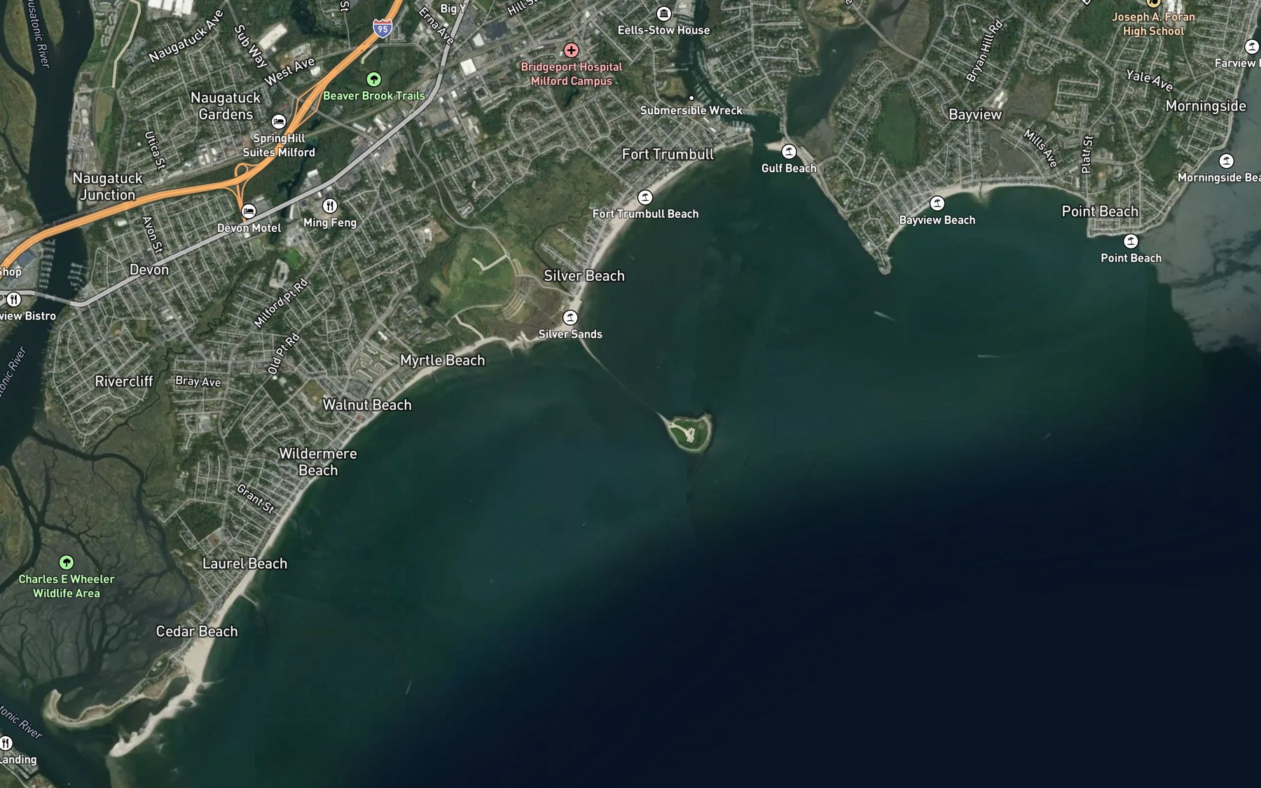 Satellite map of the The Bar