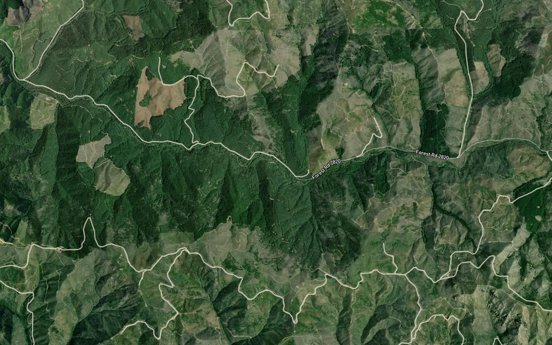 Satellite map of the King Creek