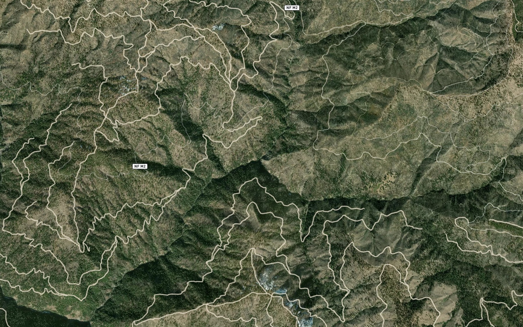 Satellite map of the Cold Spring Creek