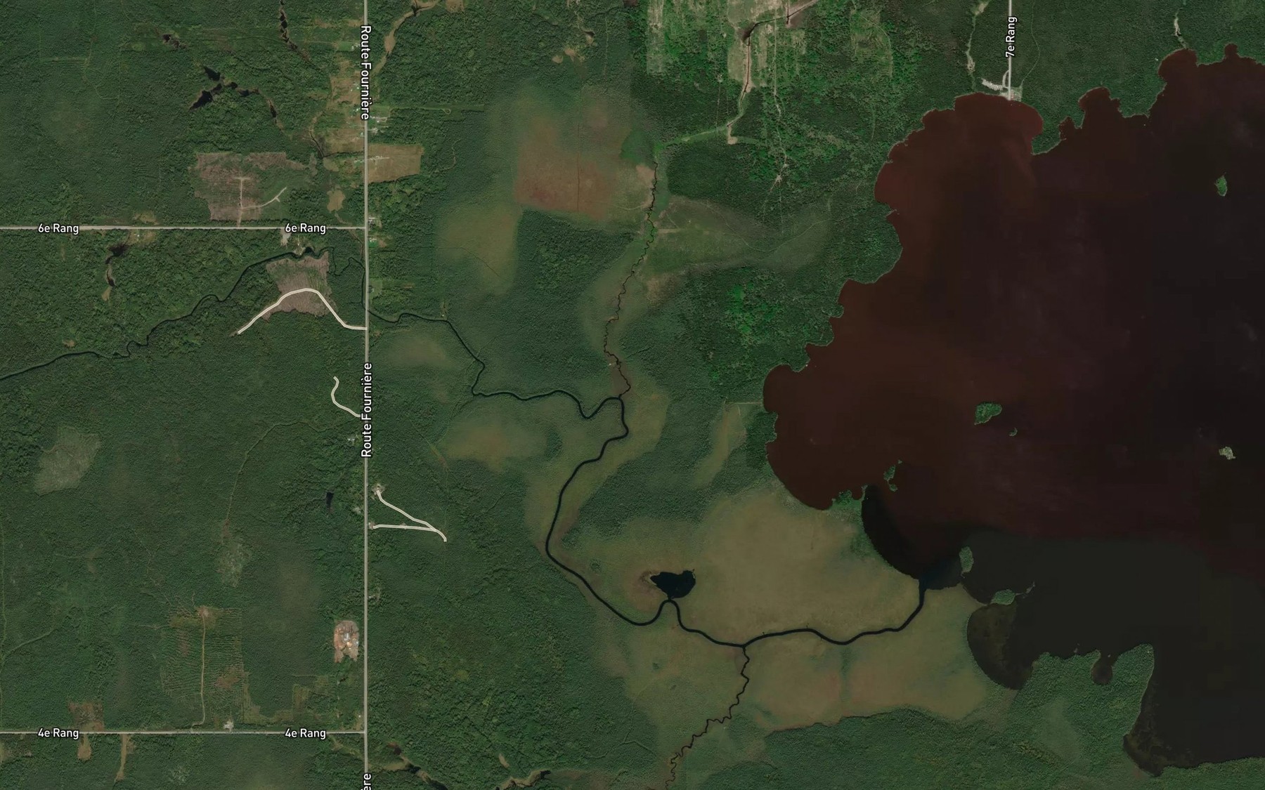 Satellite map of the Ruisseau Mainville