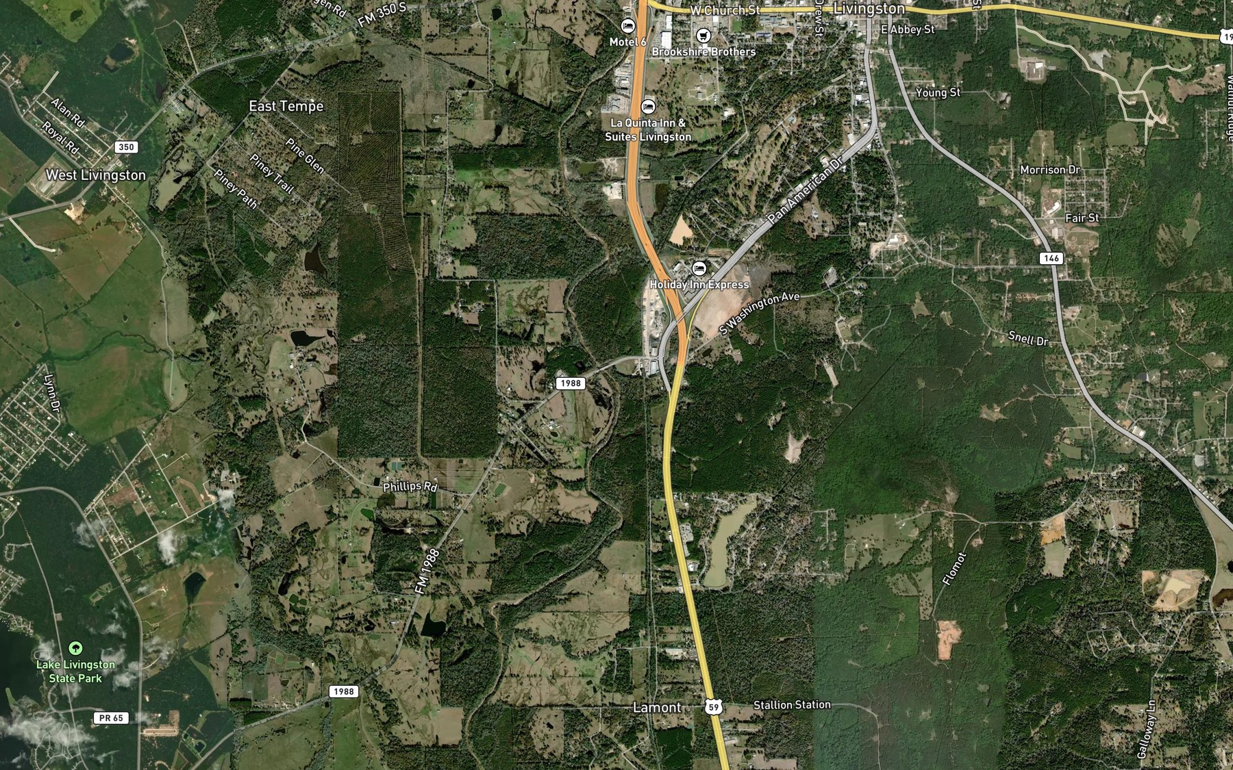 Satellite map of the Lima Branch