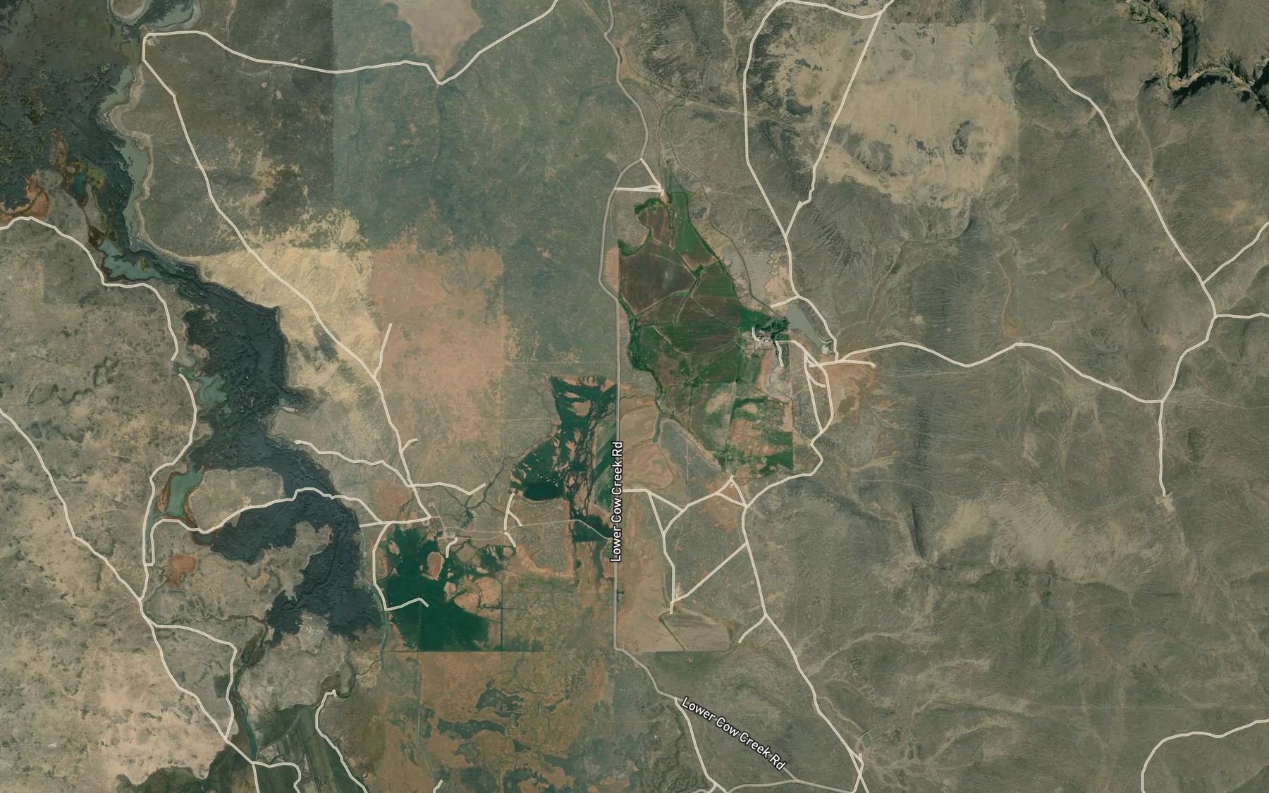 Satellite map of the Hawkins Spring