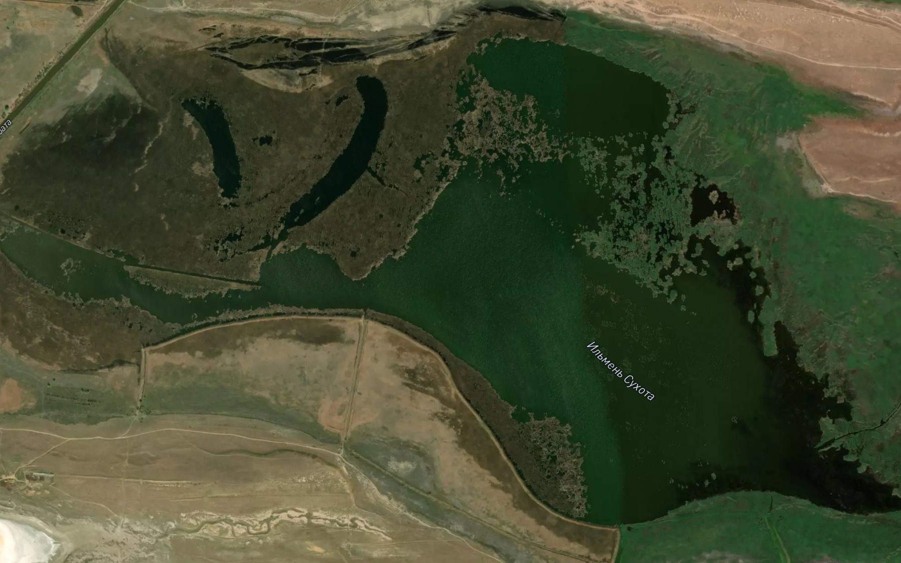 Satellite map of the Il'men' Shukhota