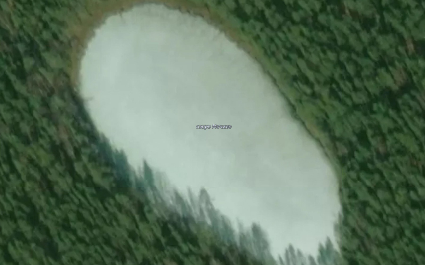 Satellite map of the Ozero Mochilo