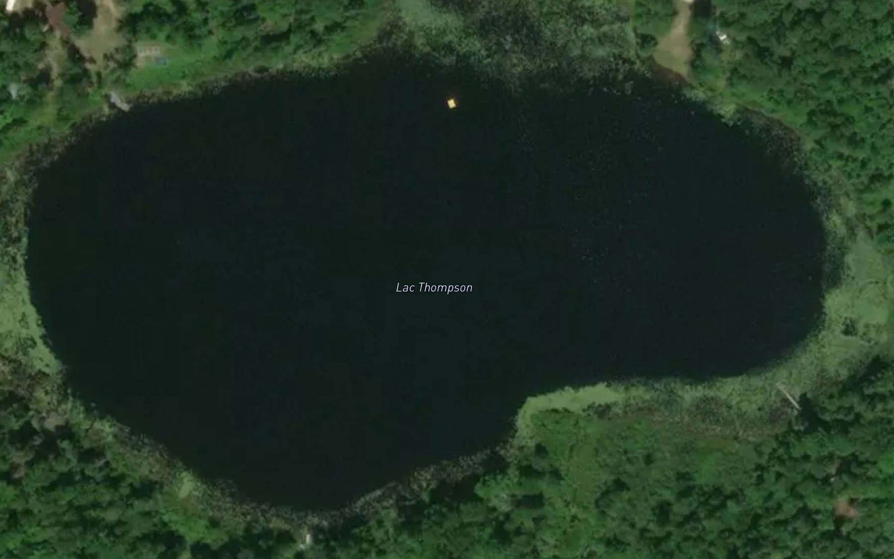 Satellite map of the Lac Thompson