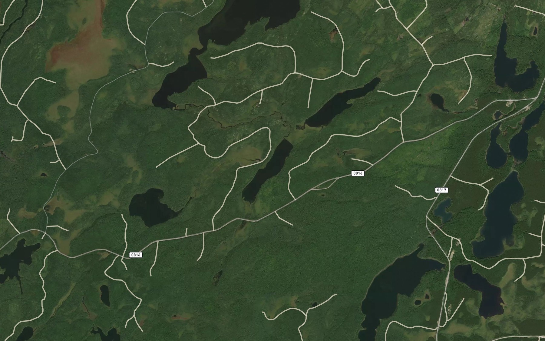 Satellite map of the Lac Fleuron