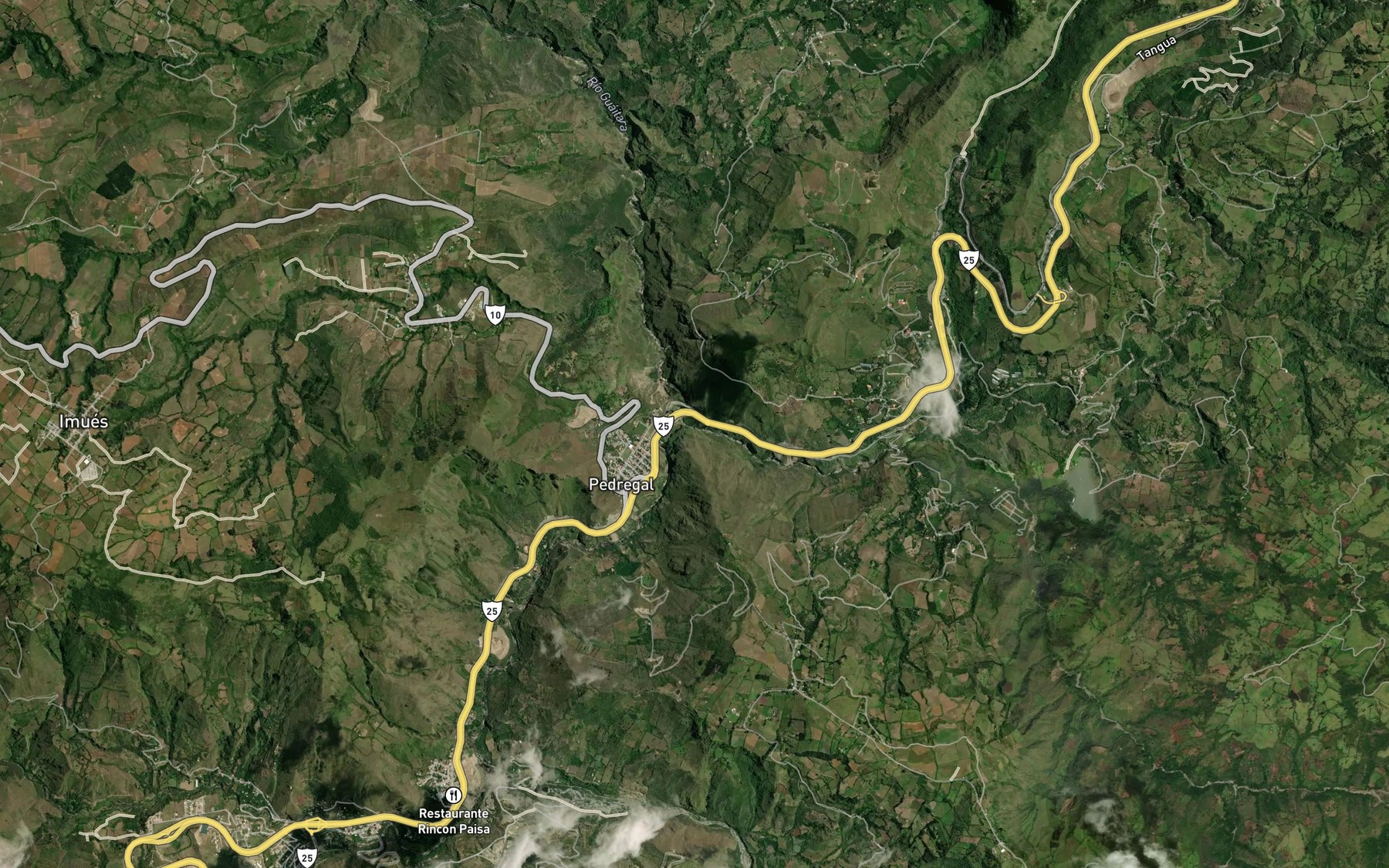 Satellite map of the Quebrada Magdalena