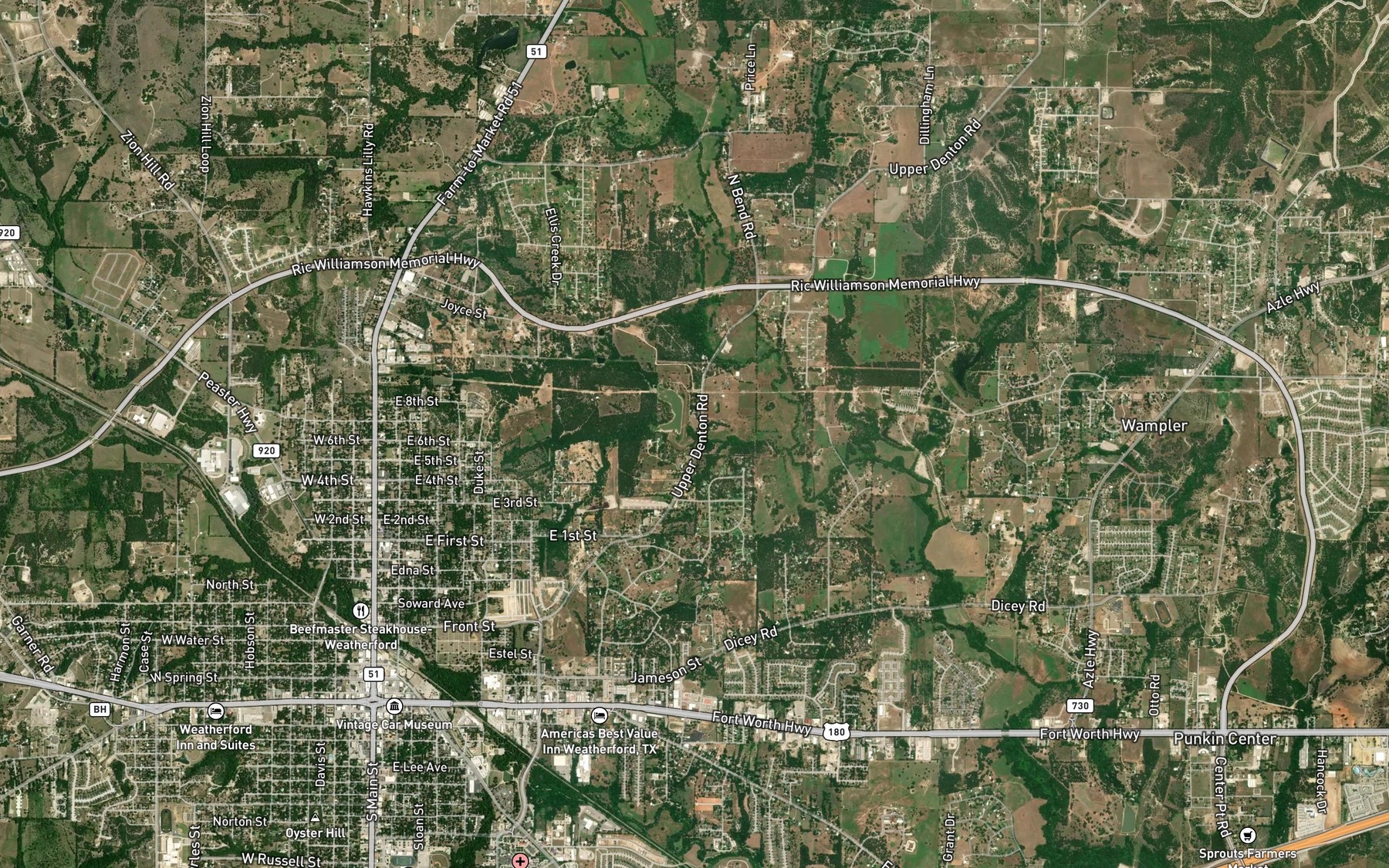 Satellite map of the Soil Conservation Service Site 29 Reservoir