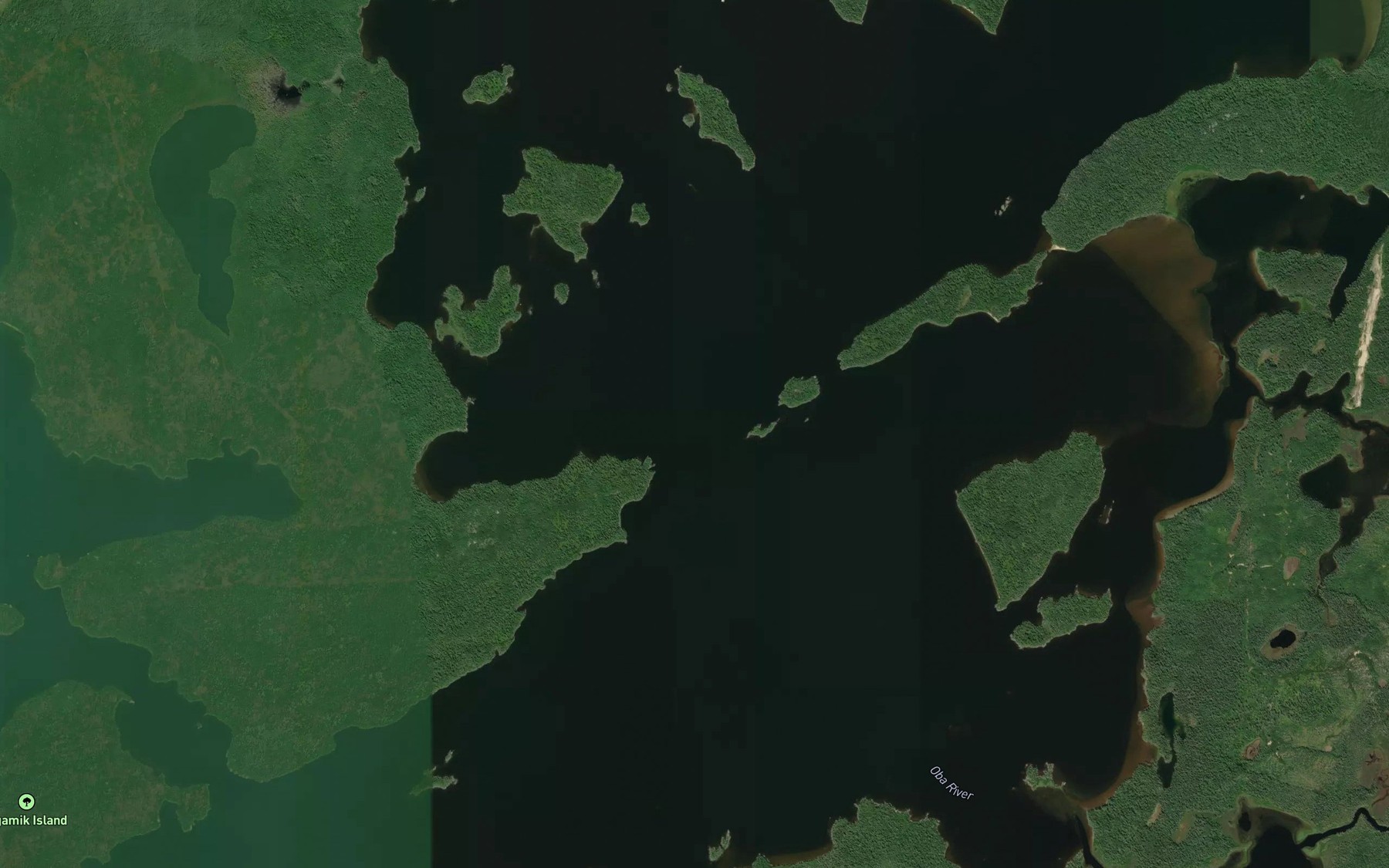 Satellite map of the Fourth Gap