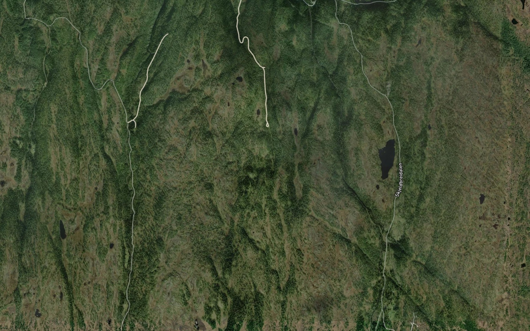 Satellite map of the Steinslibekken