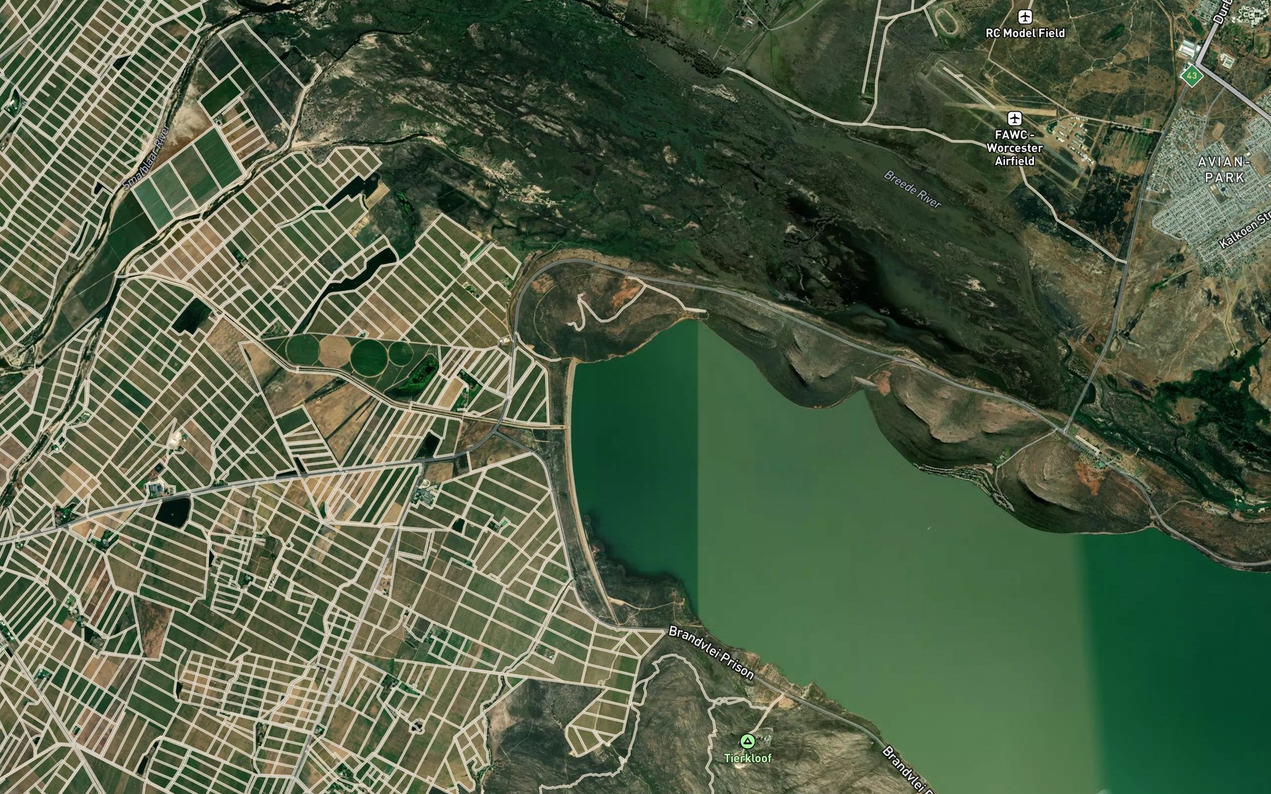 Satellite map of the Dasbosch