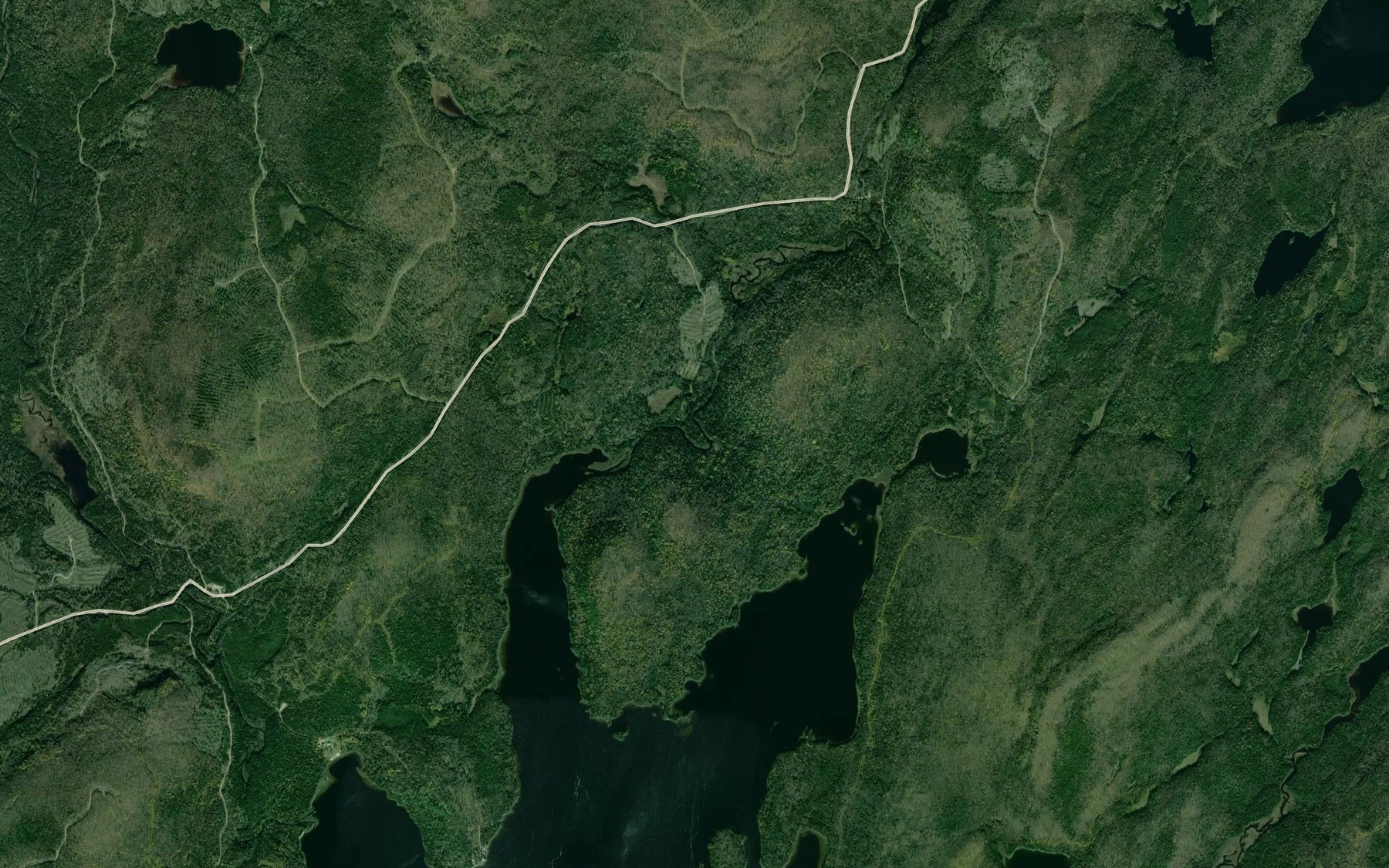 Satellite map of the Ruisseau Wawati