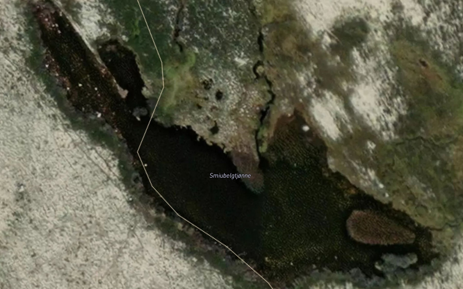 Satellite map of the Smiubelgtjorni