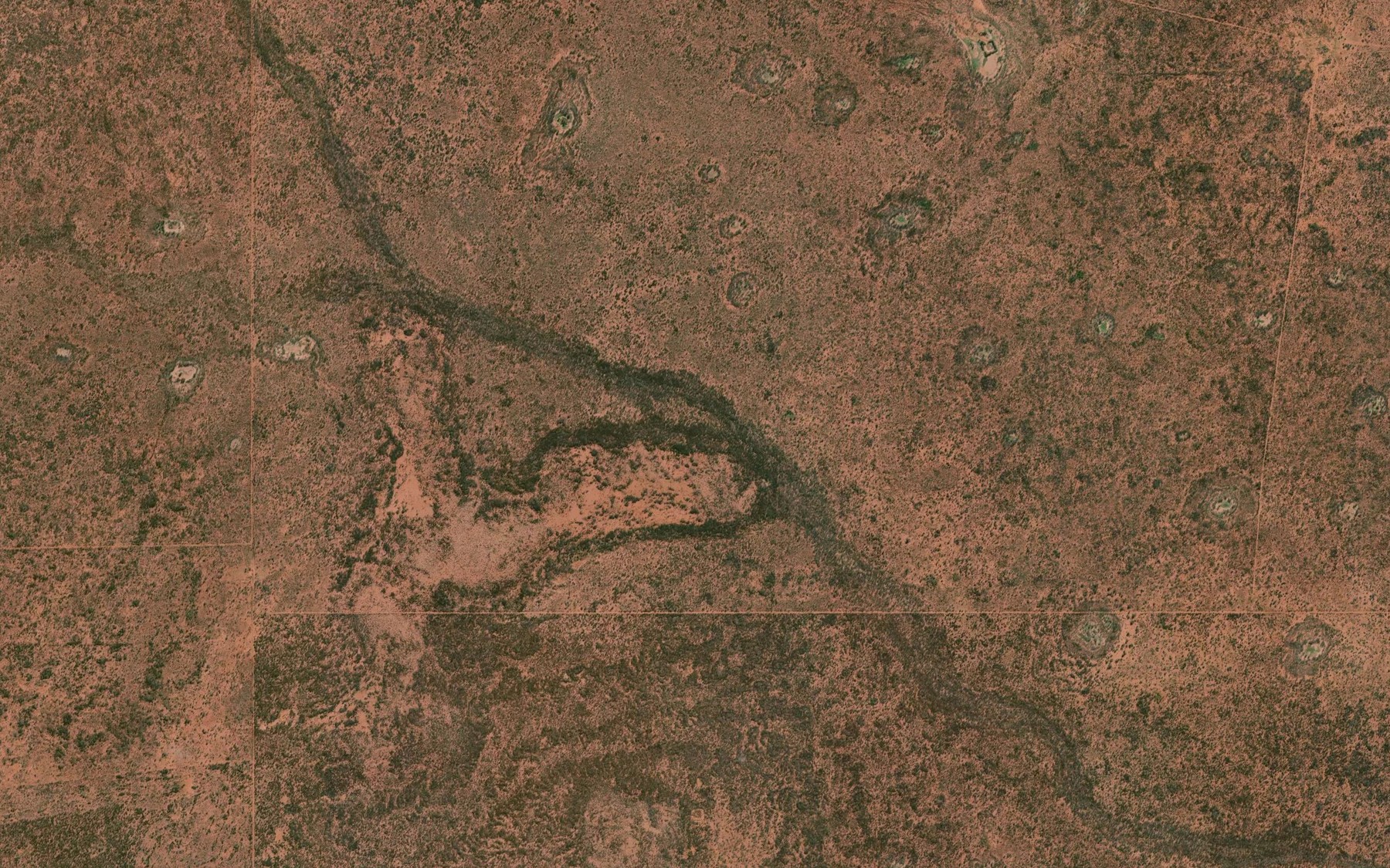 Satellite map of the Yetholme Creek