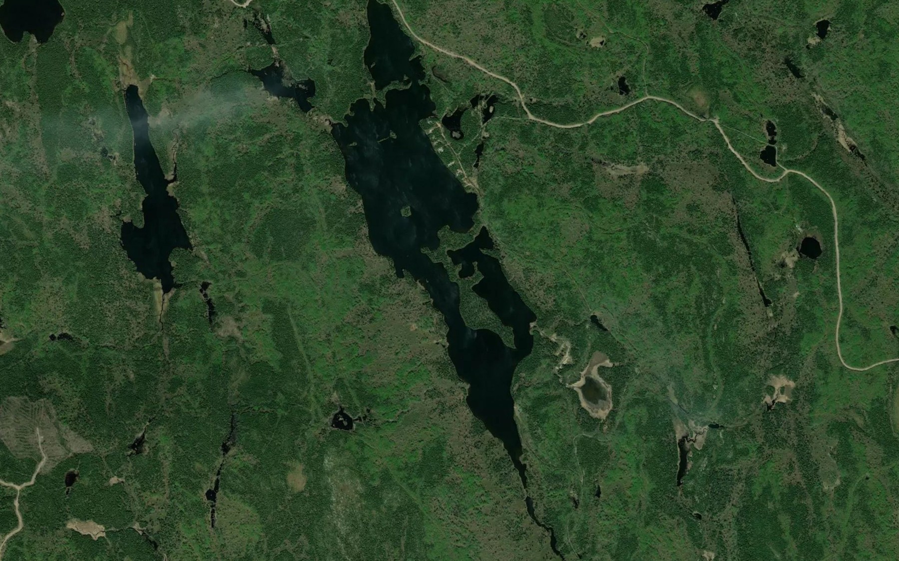 Satellite map of the Lac Kapapameutanu