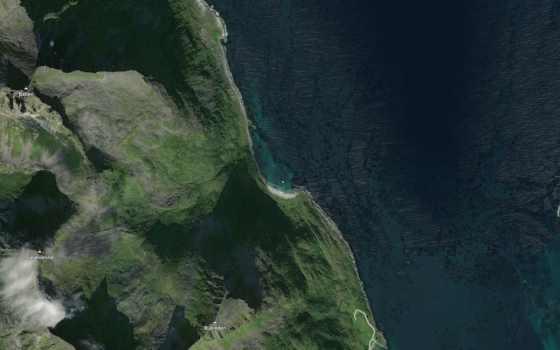 Satellite map of the Sandvika