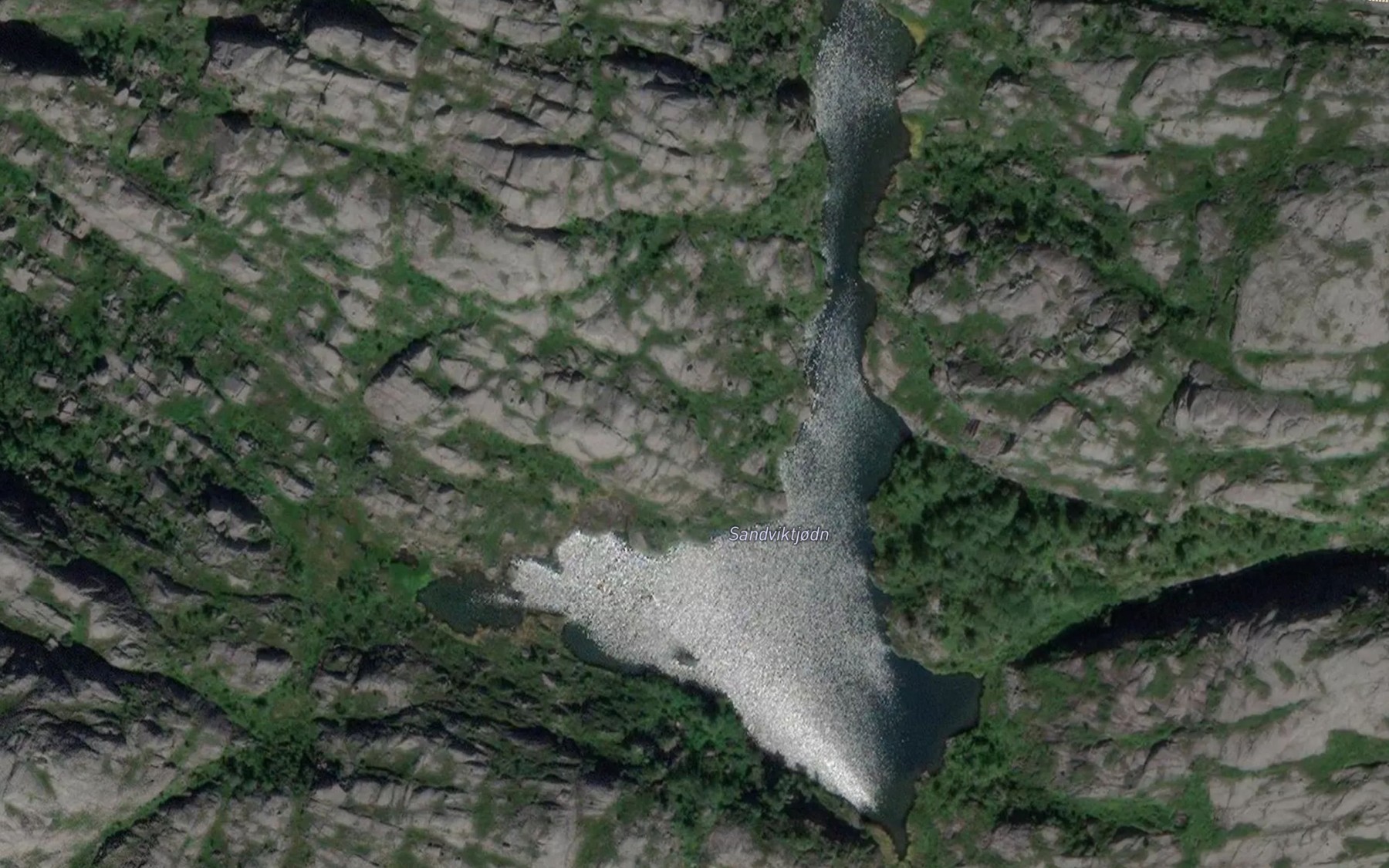 Satellite map of the Sandviktjodn