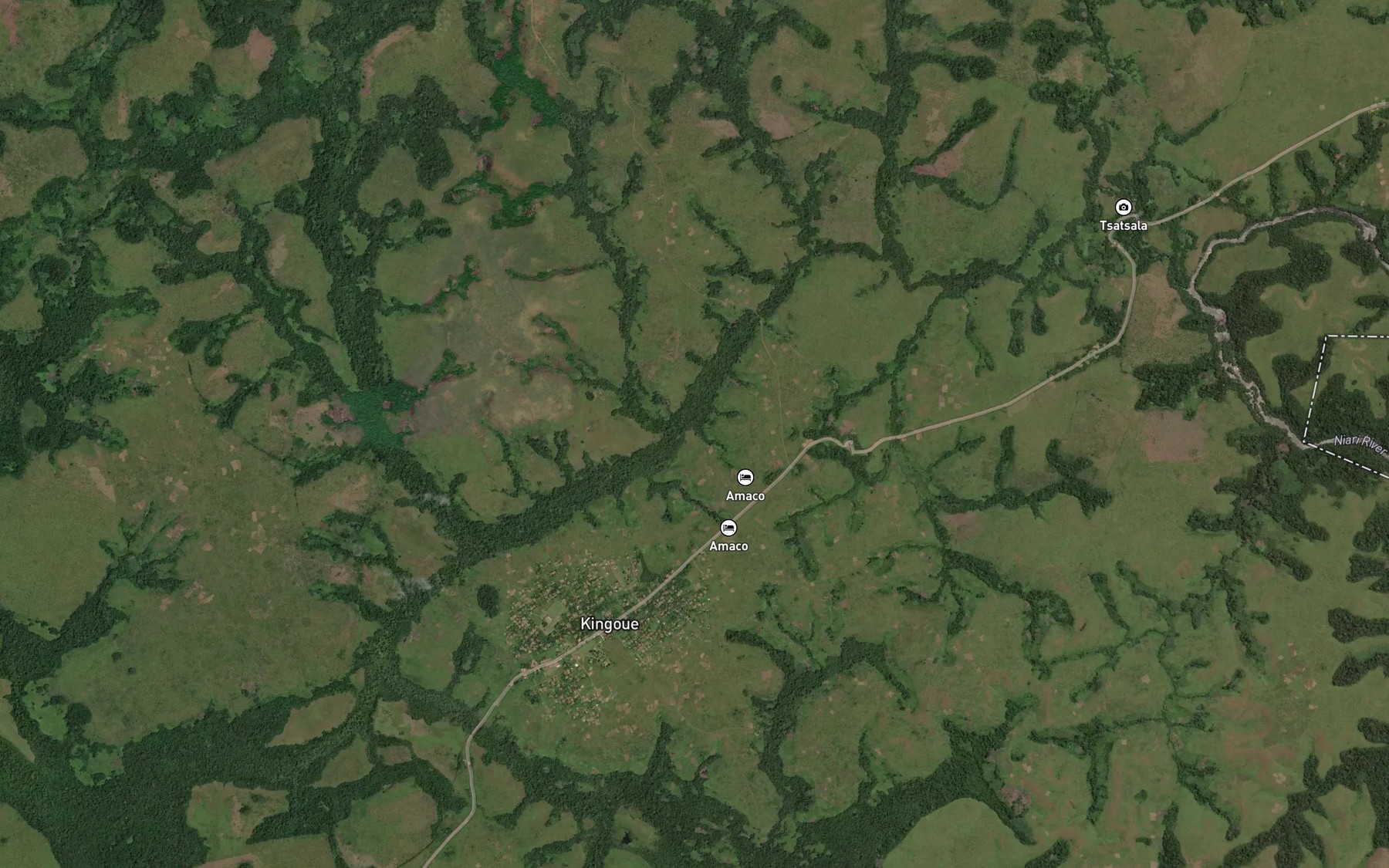 Satellite map of the Bamboumou