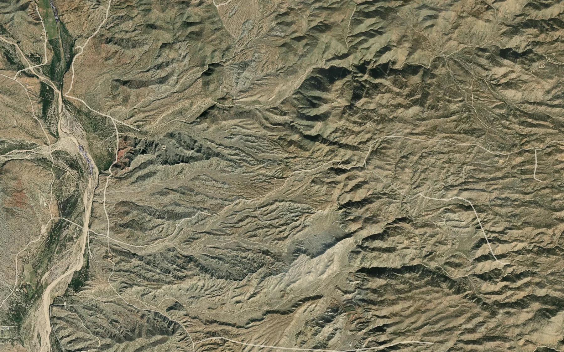 Satellite map of the Indian Grade Spring